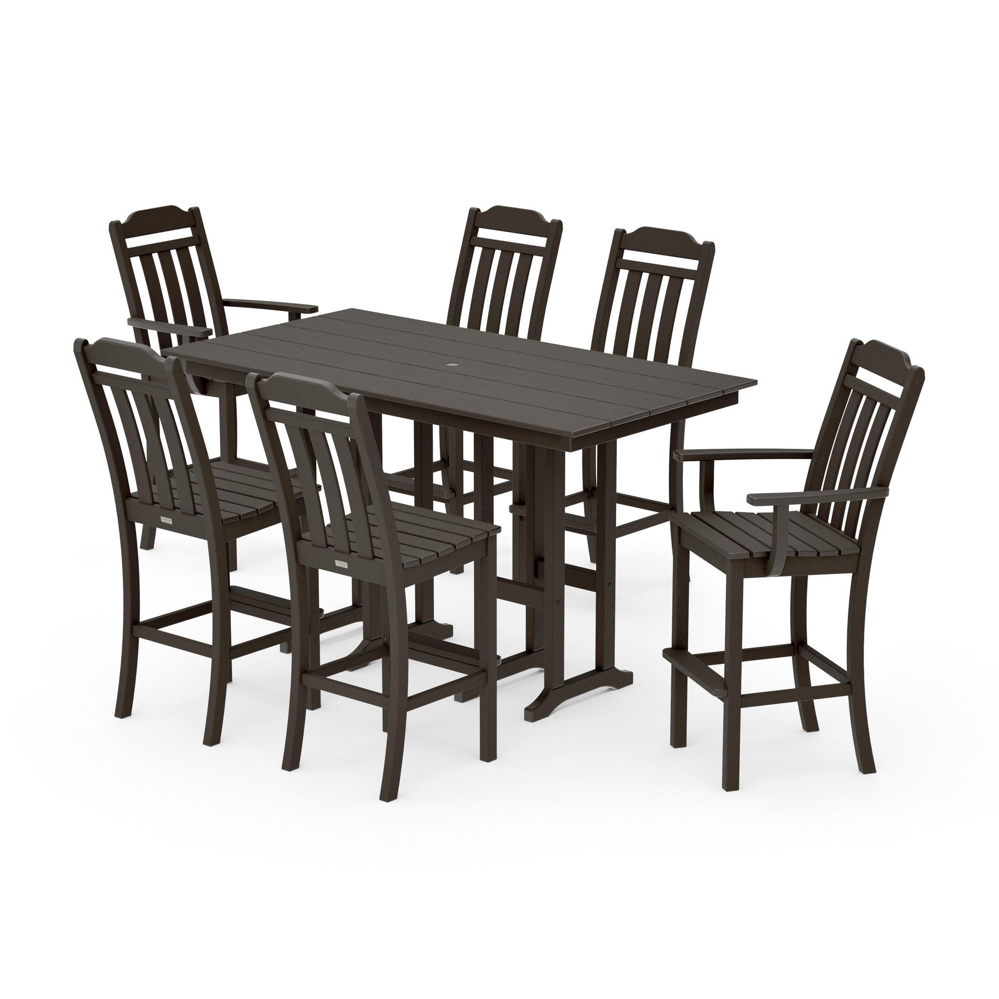 Cottage 7-Piece Farmhouse Bar Set