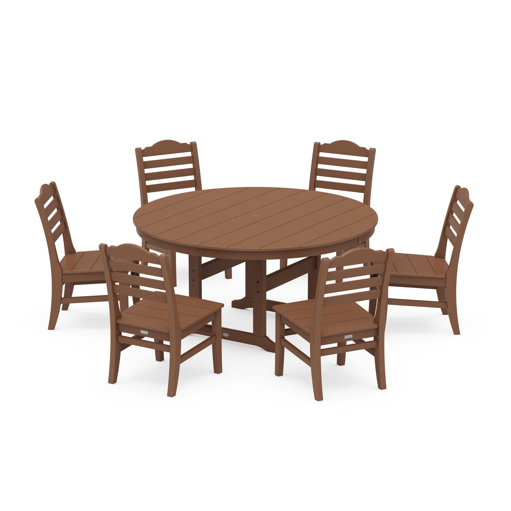 Savannah 7-Piece Side Chair Round Farmhouse Dining Set