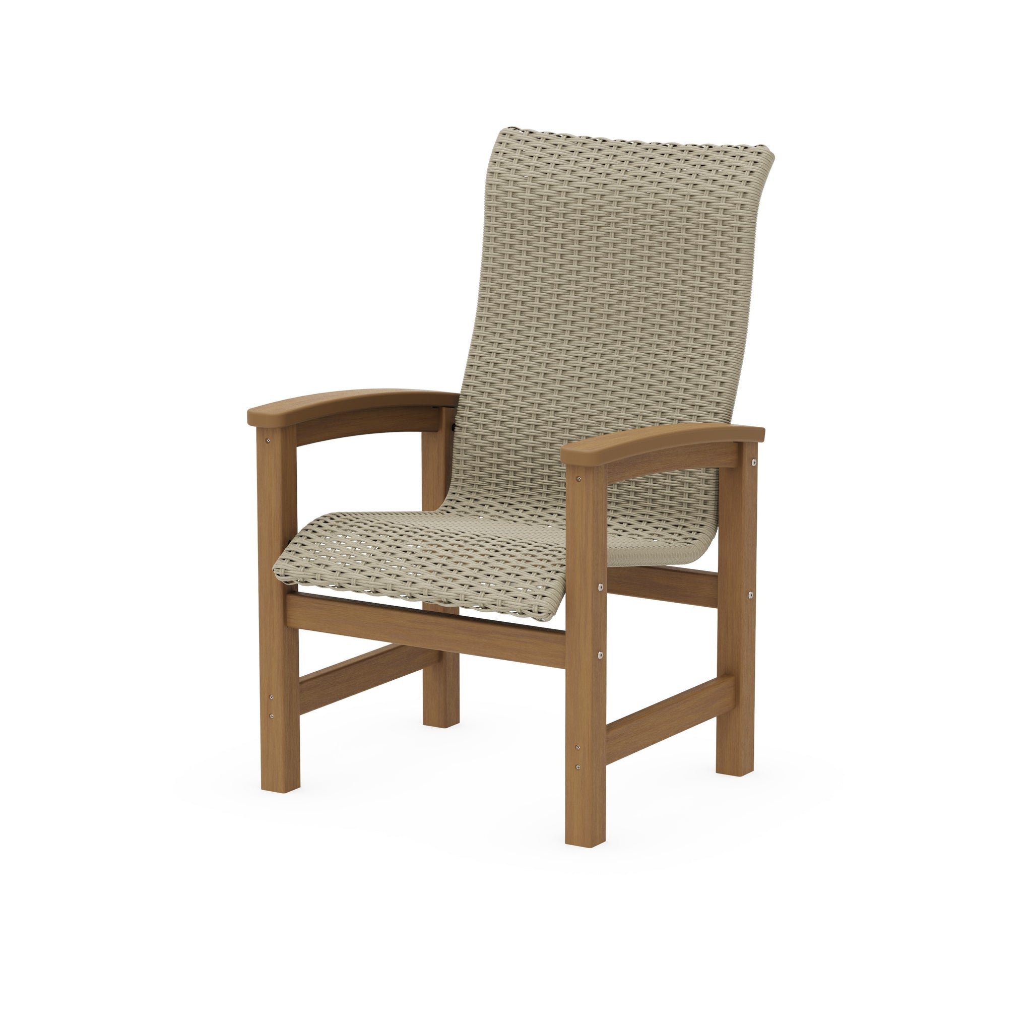 Coastal Woven High-Back Dining Chair