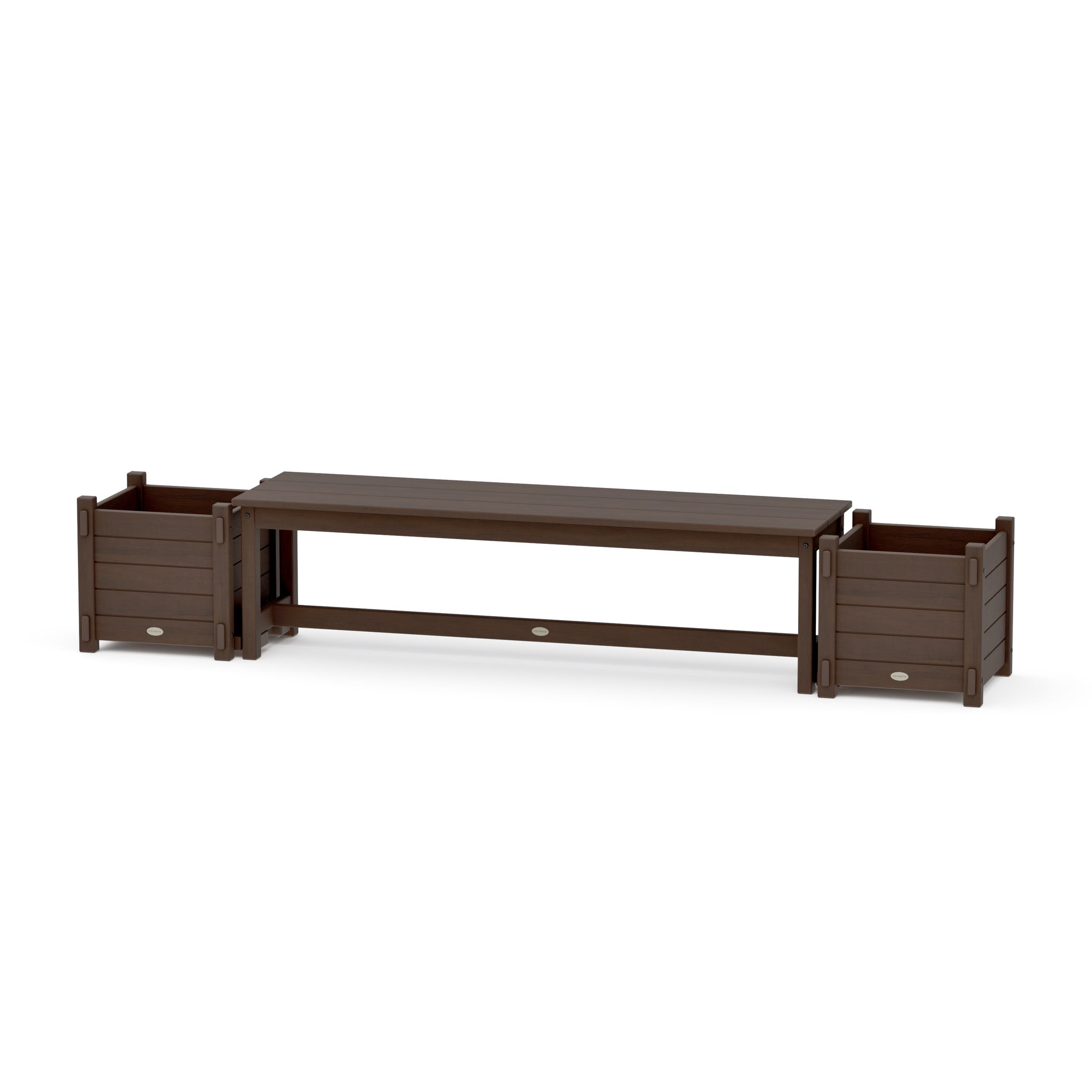 60" Nautical Straight Planter Bench Set