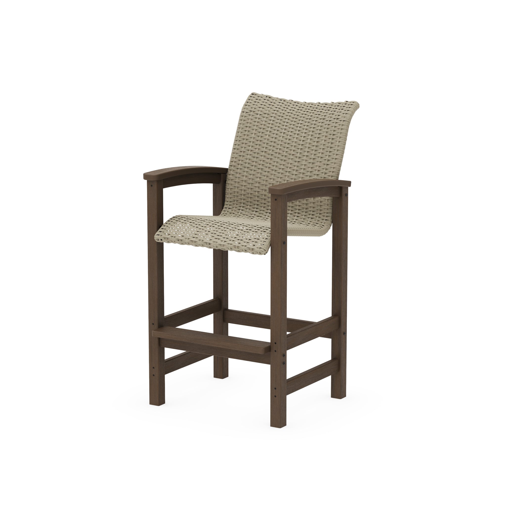 Coastal Woven Bar Chair