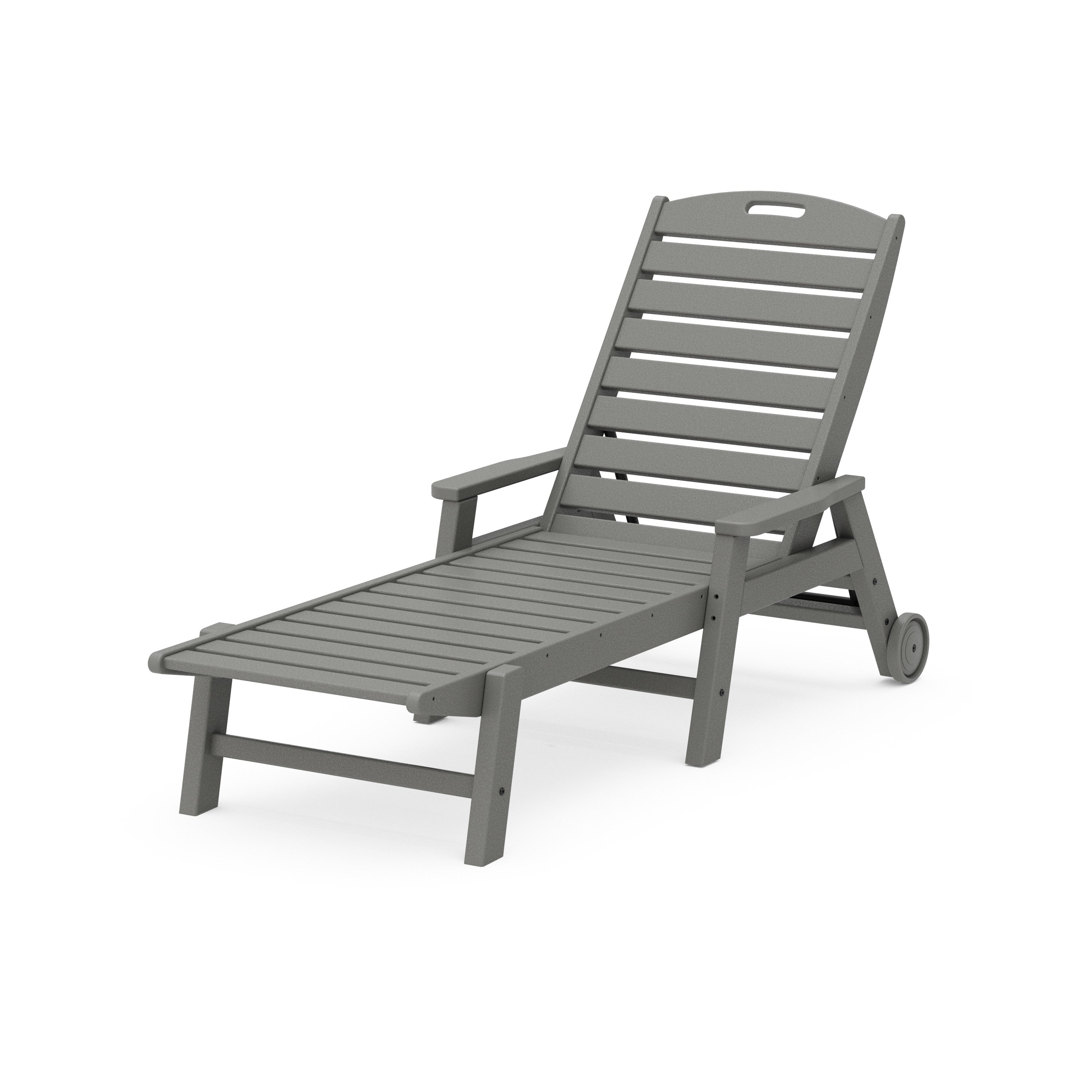 Nautical Chaise with Arms & Wheels