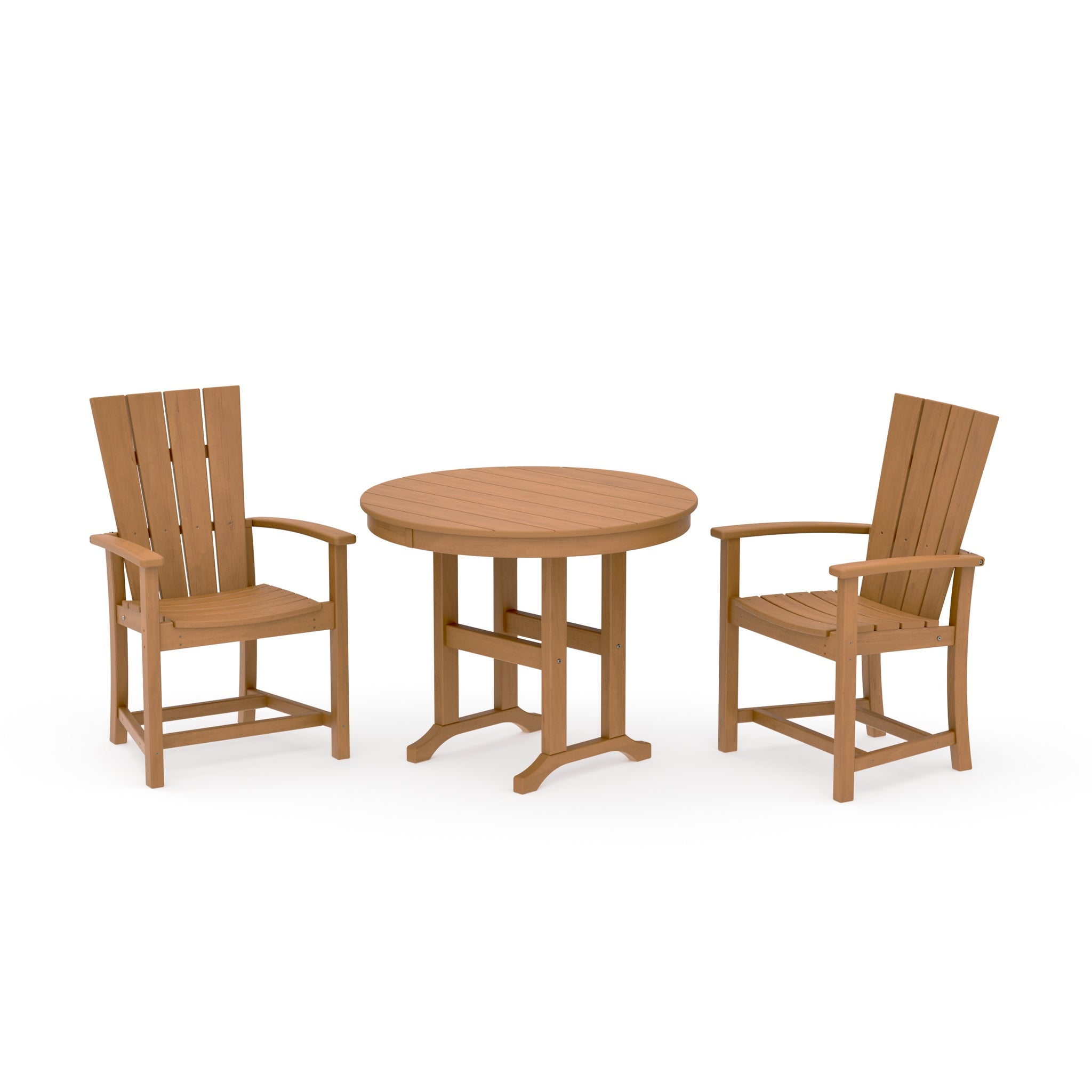 Quattro 3-Piece Round Farmhouse Dining Set