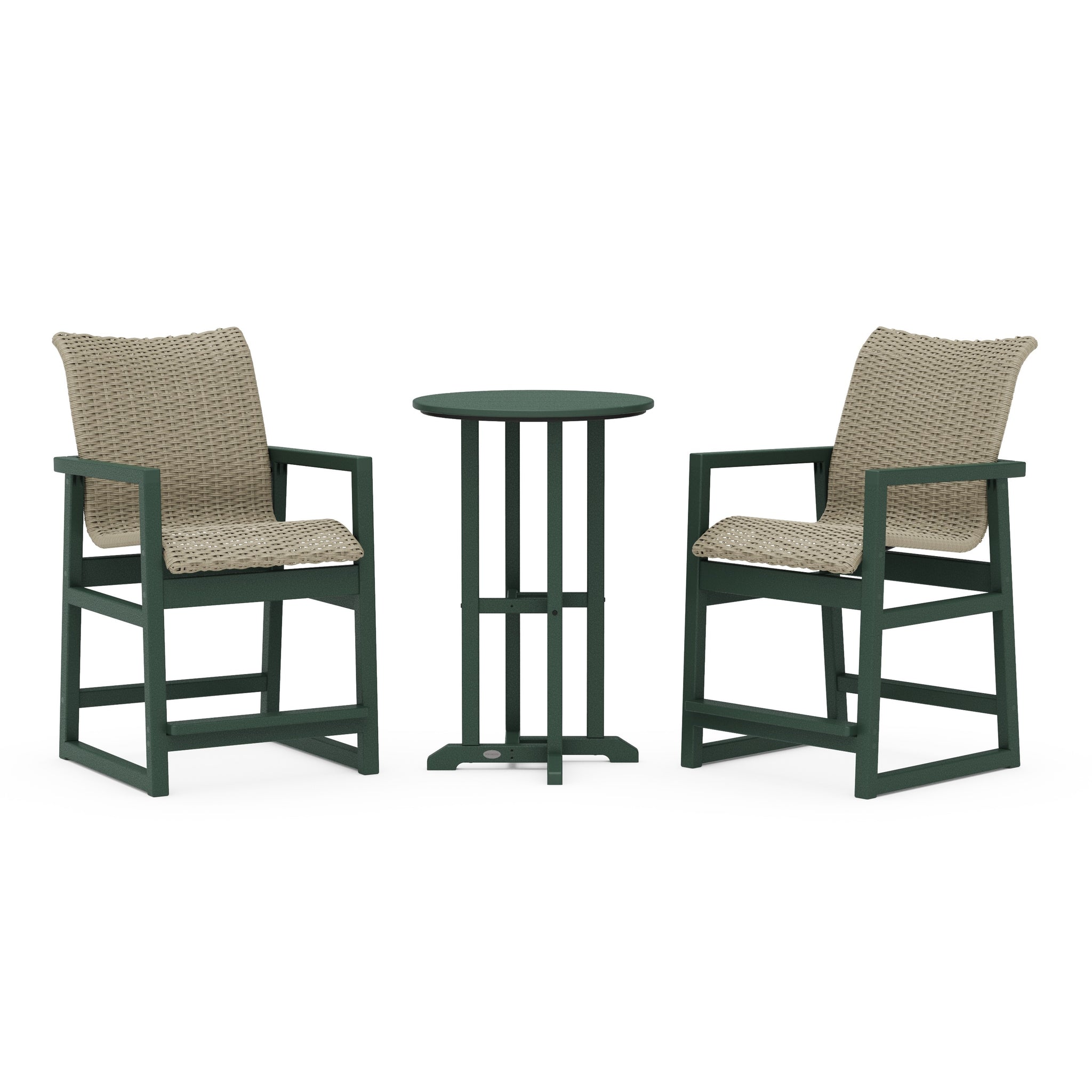 EDGE Woven 3-Piece Farmhouse Counter Set