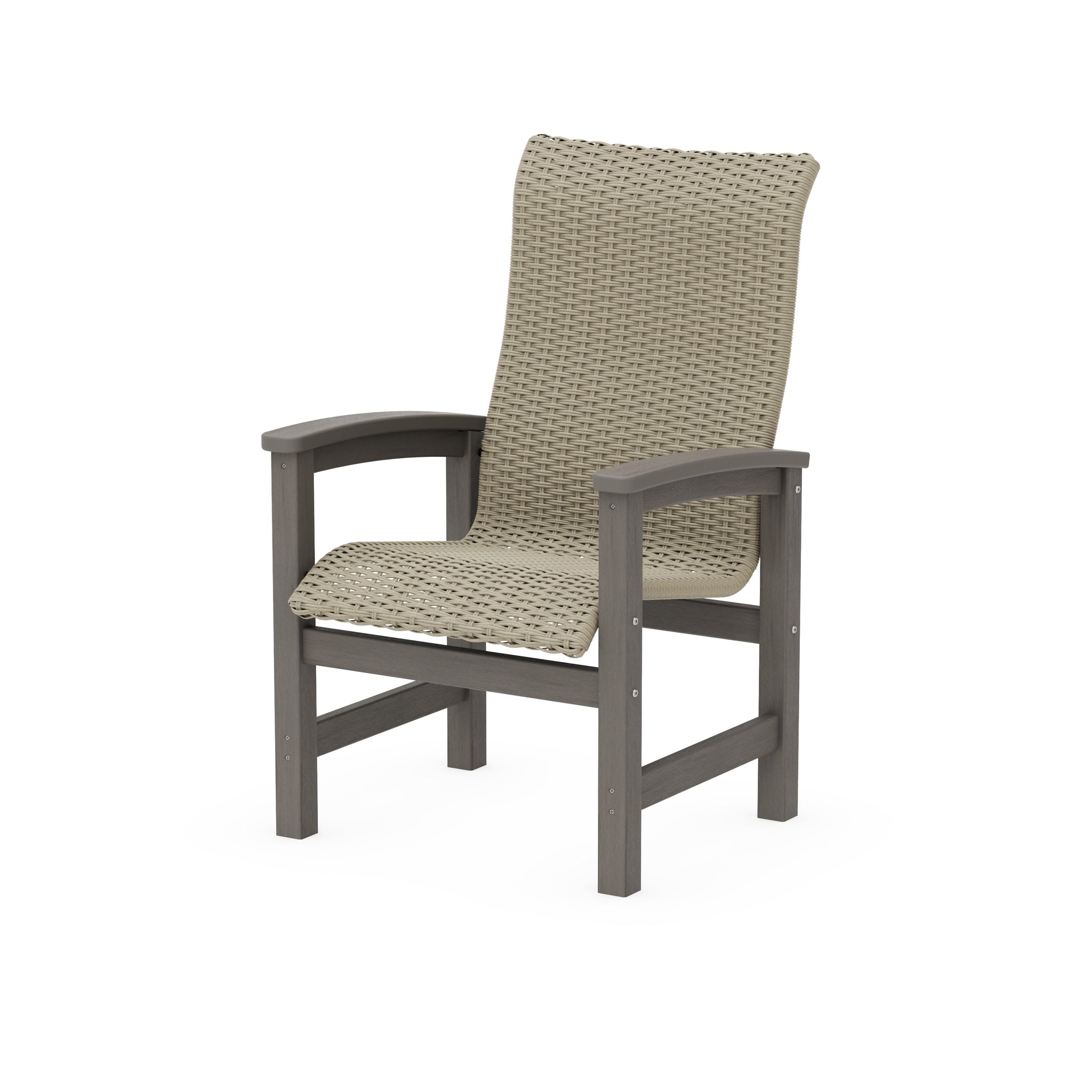 Coastal Woven High-Back Dining Chair