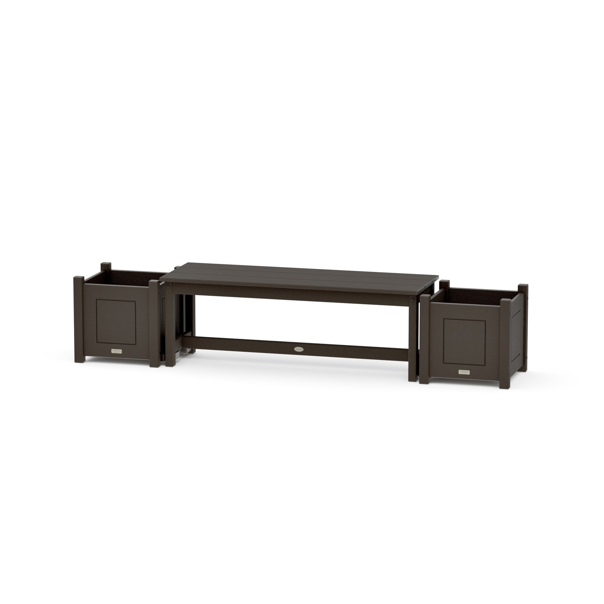 48" Country Living Straight Planter Bench Set