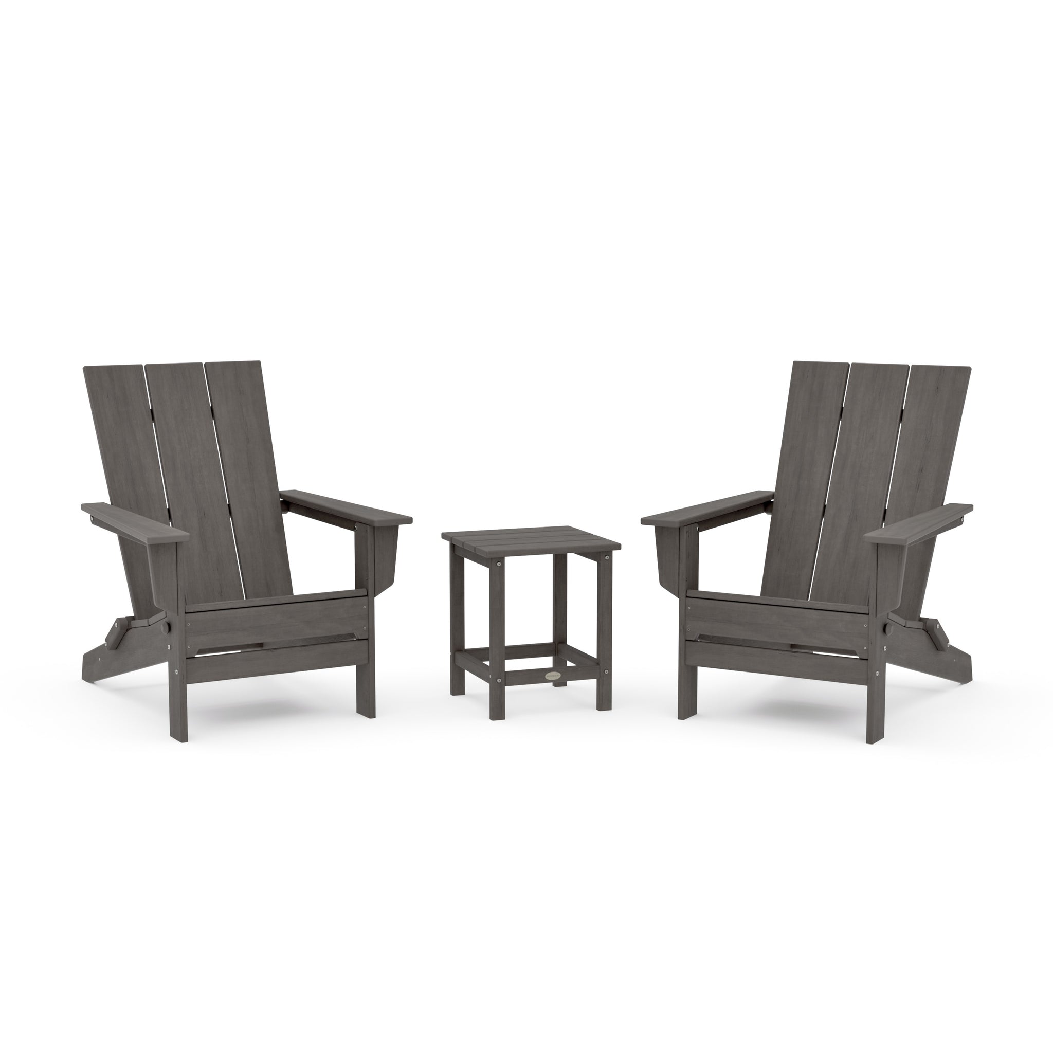 3-Piece Modern Studio Folding Adirondack Set