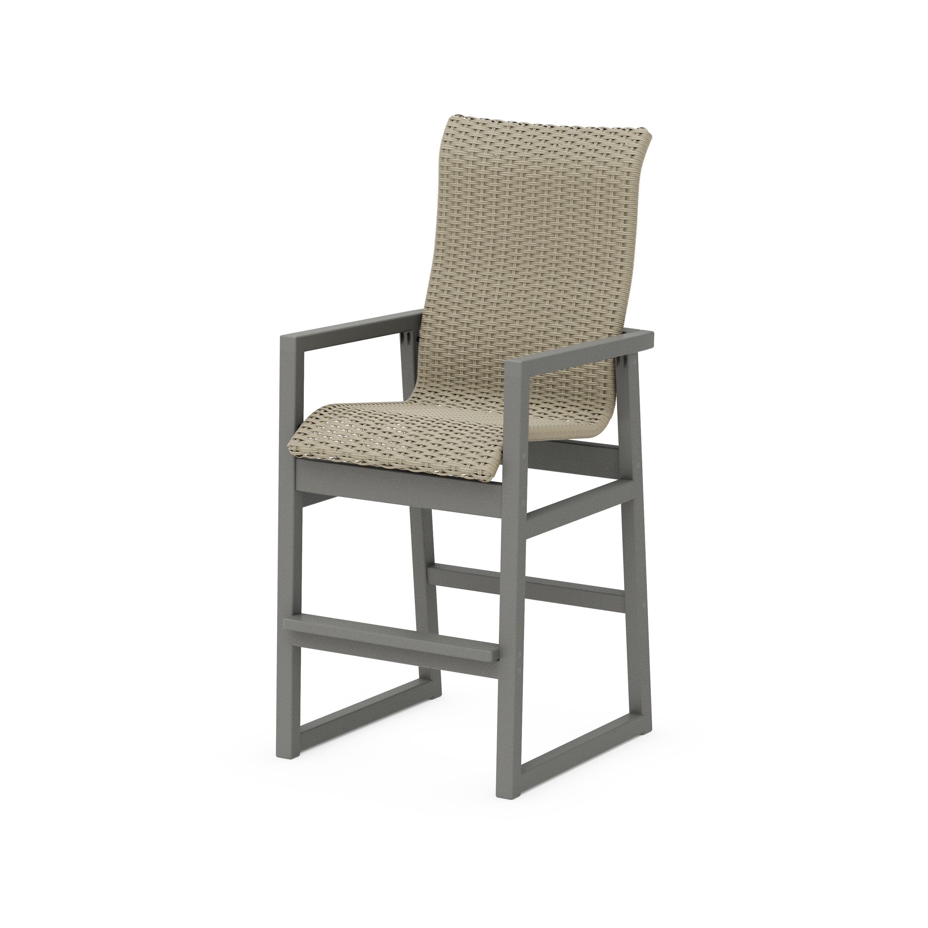 EDGE Woven High-Back Bar Arm Chair