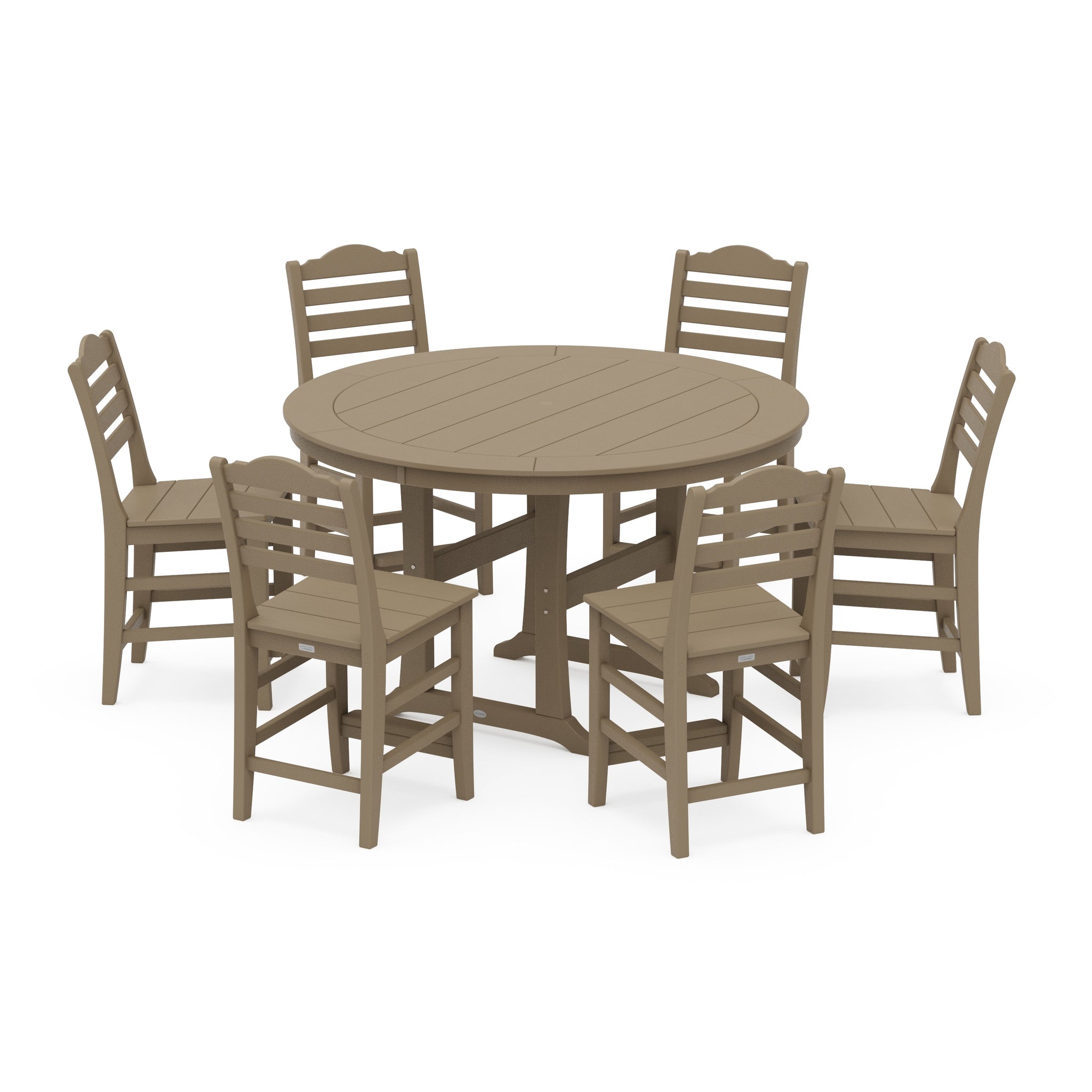 Savannah 7-Piece Side Chair Round Counter Set