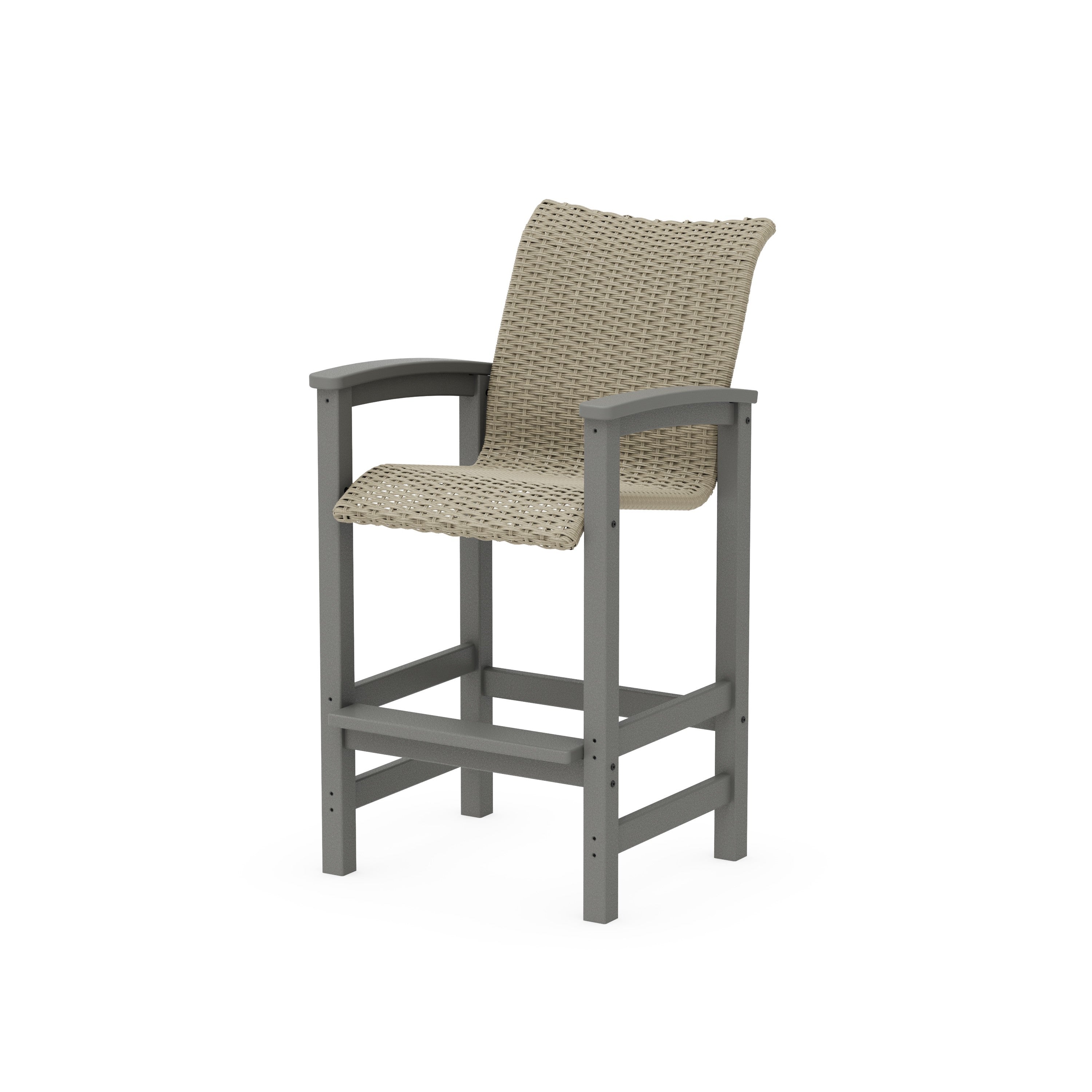 Coastal Woven Bar Chair