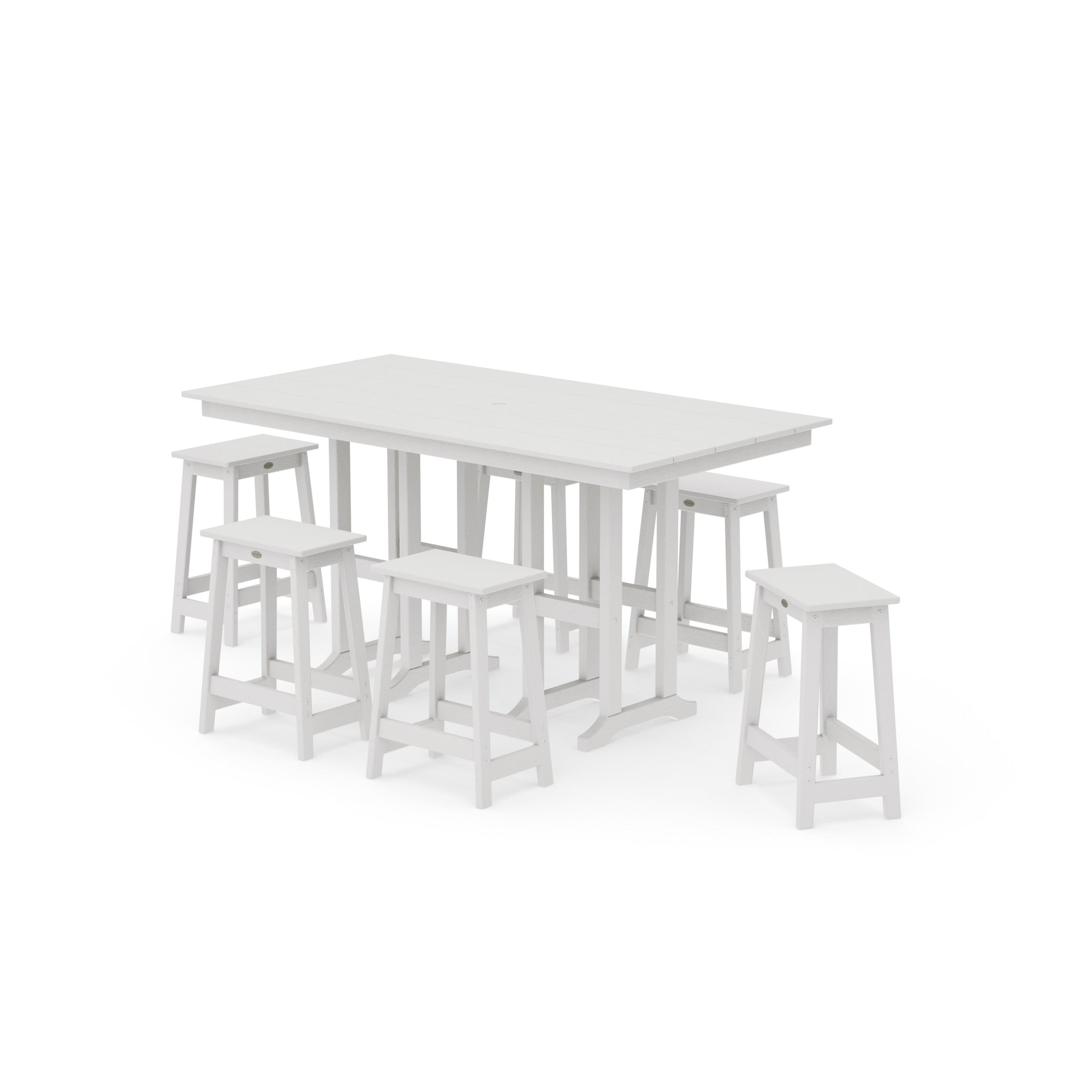 Modern Studio Counter Stool 7-Piece Set