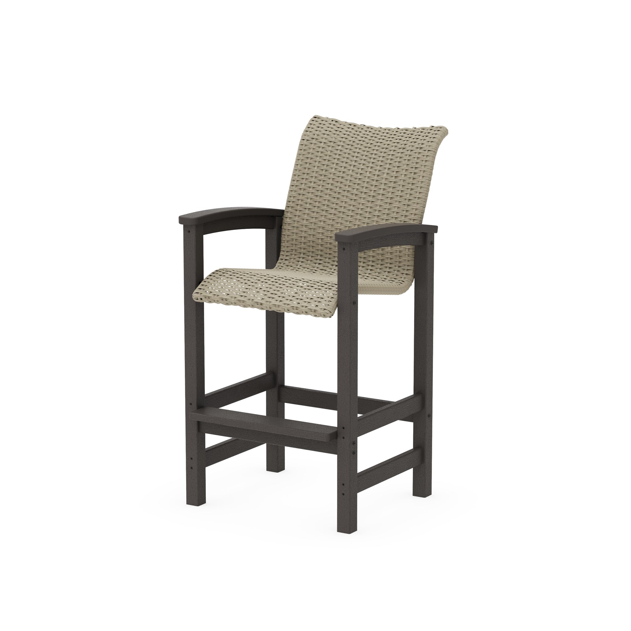 Coastal Woven Bar Chair