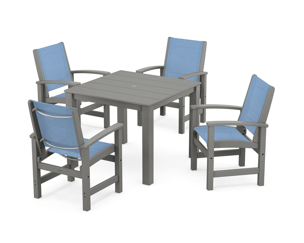 Coastal 5-Piece Parsons Dining Set