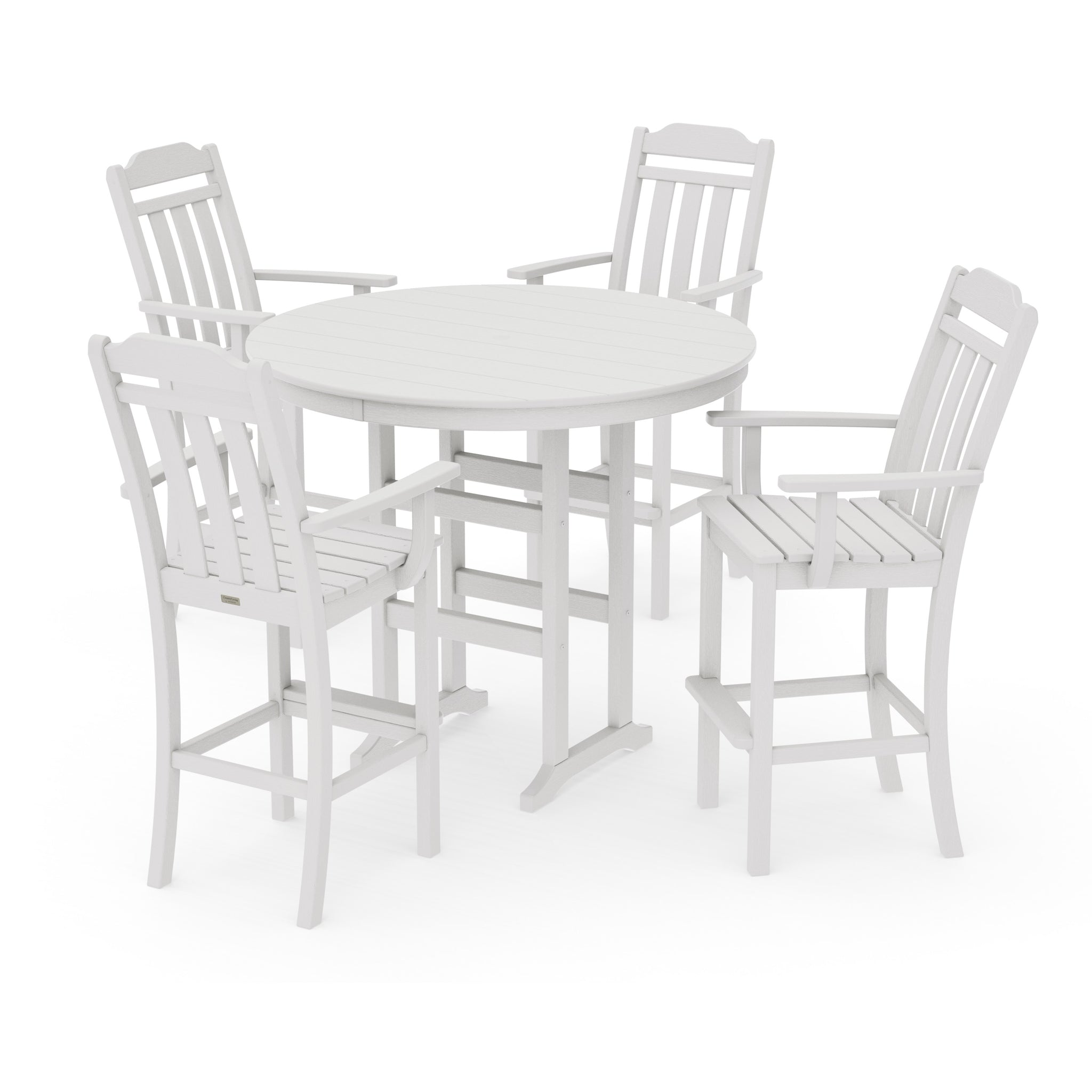 Cottage 5-Piece Round Farmhouse Bar Set