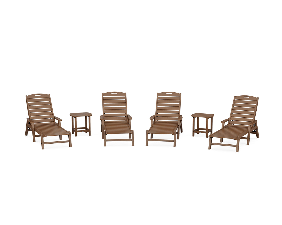Nautical Chaise 6-Piece Set with Arms