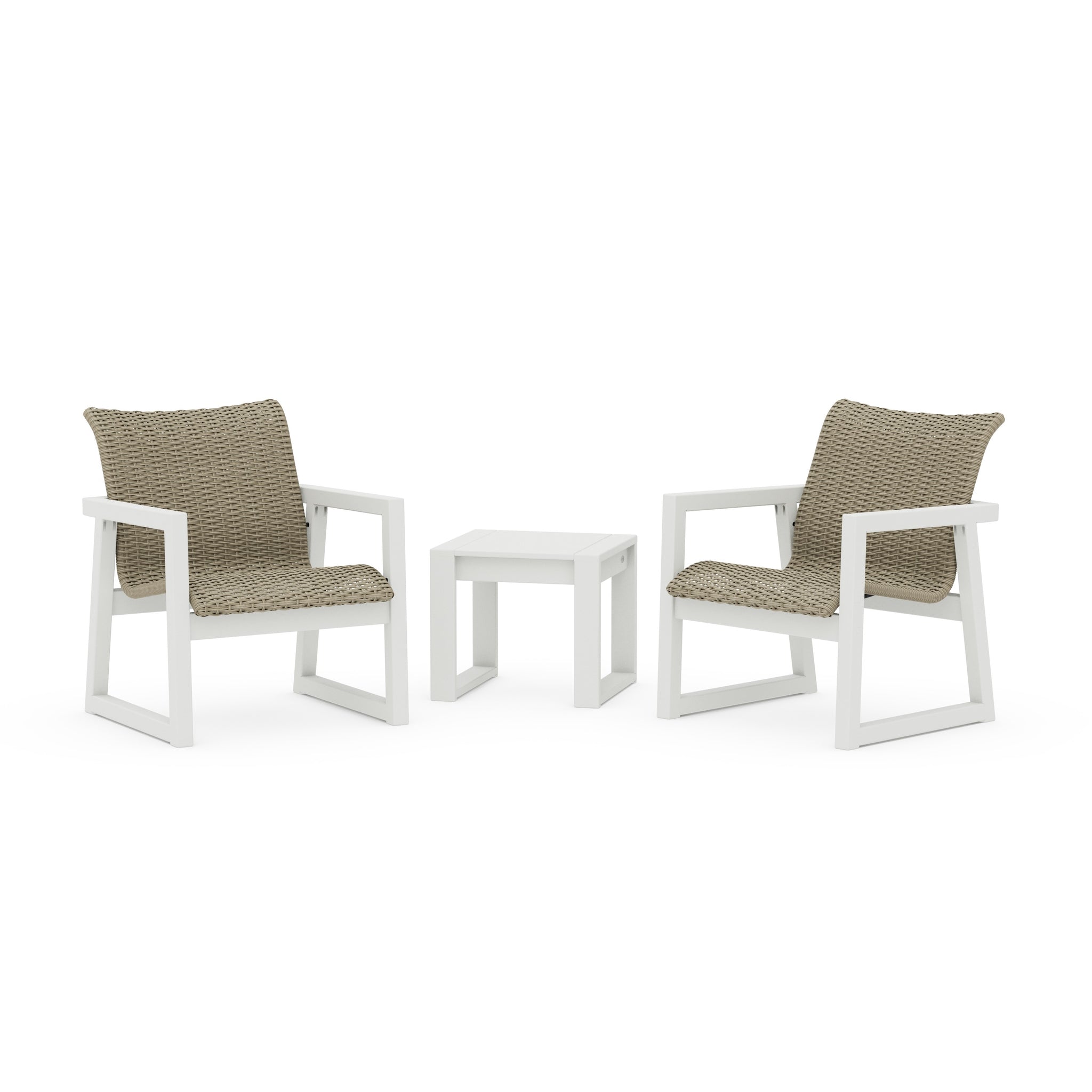 EDGE Woven 3-Piece Lounge Chair Seating Set