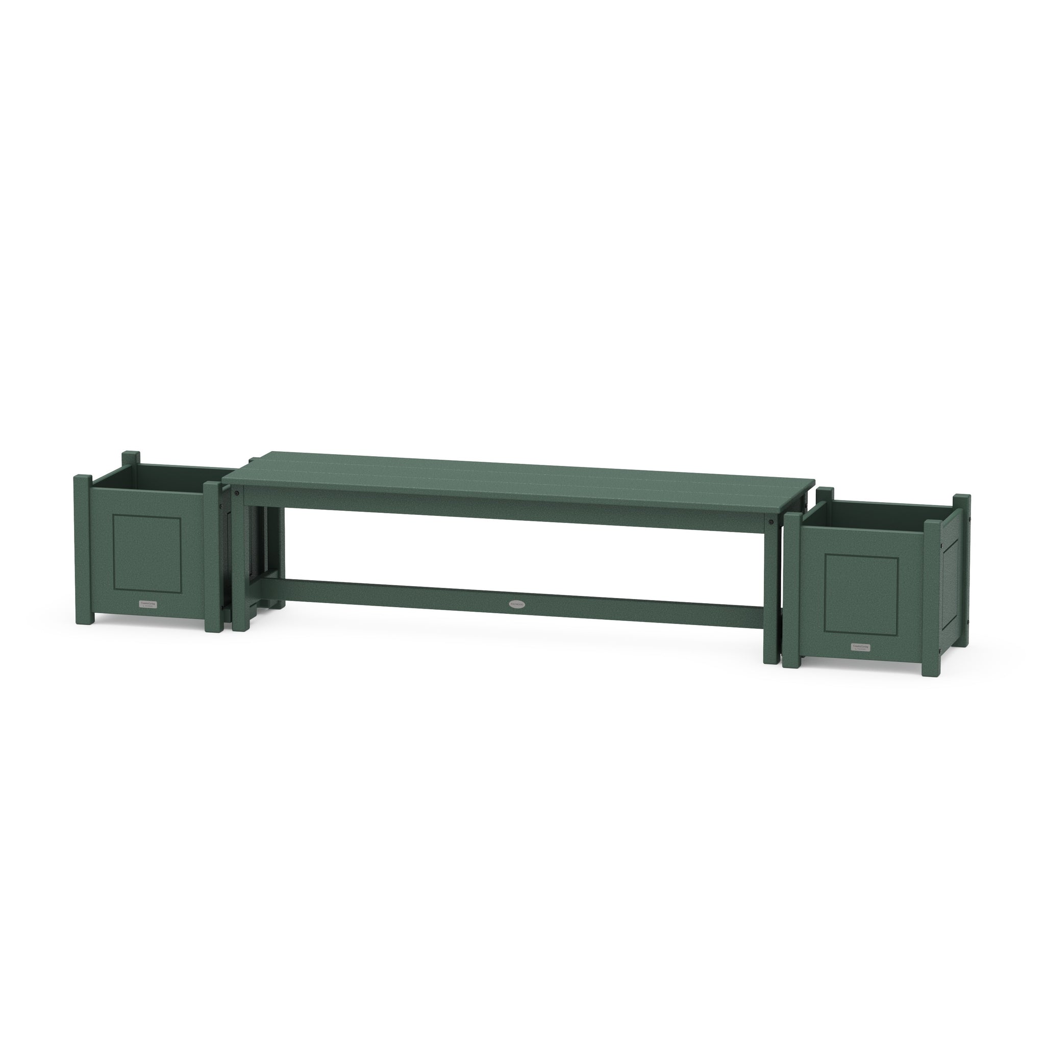 60" Country Living Straight Planter Bench Set