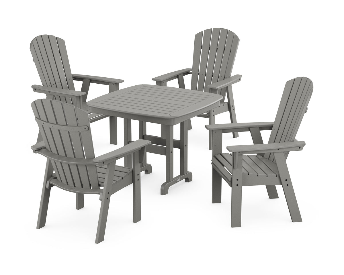 Nautical Curveback Adirondack 5-Piece Dining Set