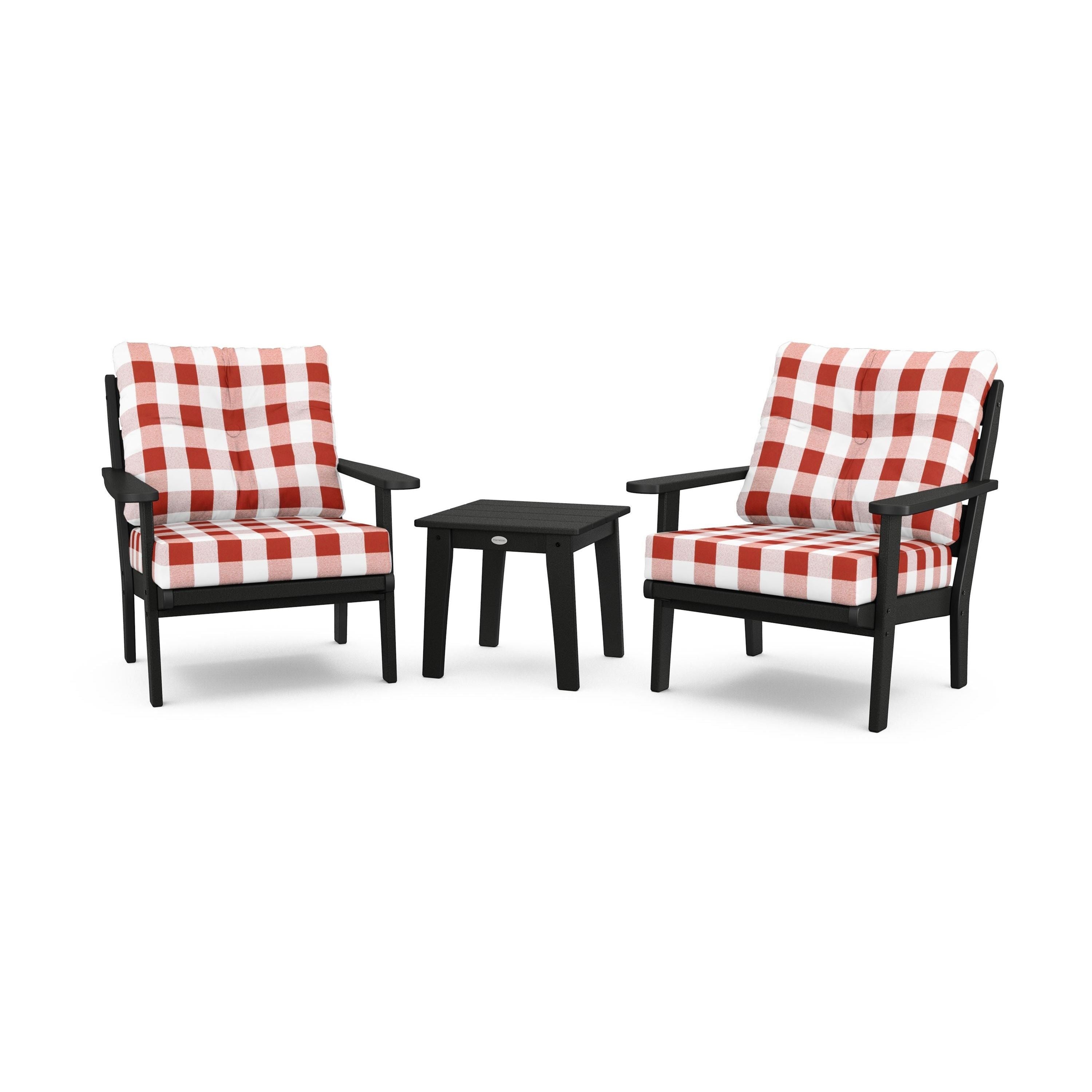 Lakeside 3-Piece Deep Seating Chair Set