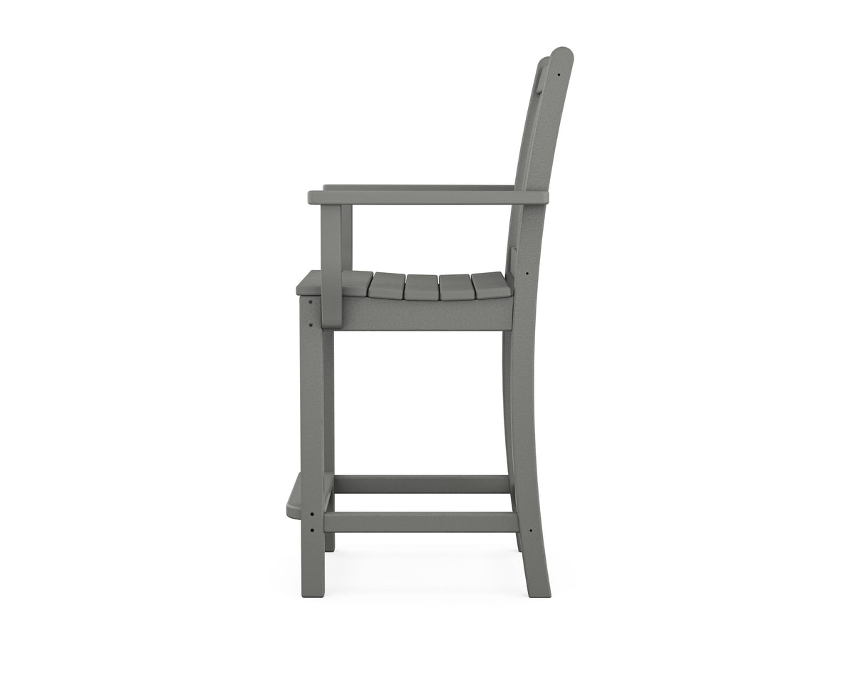Traditional Garden Counter Arm Chair