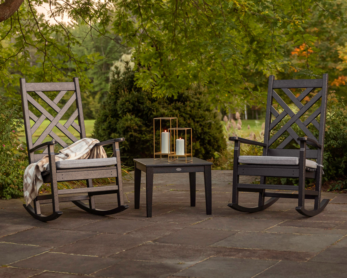 Chippendale 3-Piece Rocking Chair Set