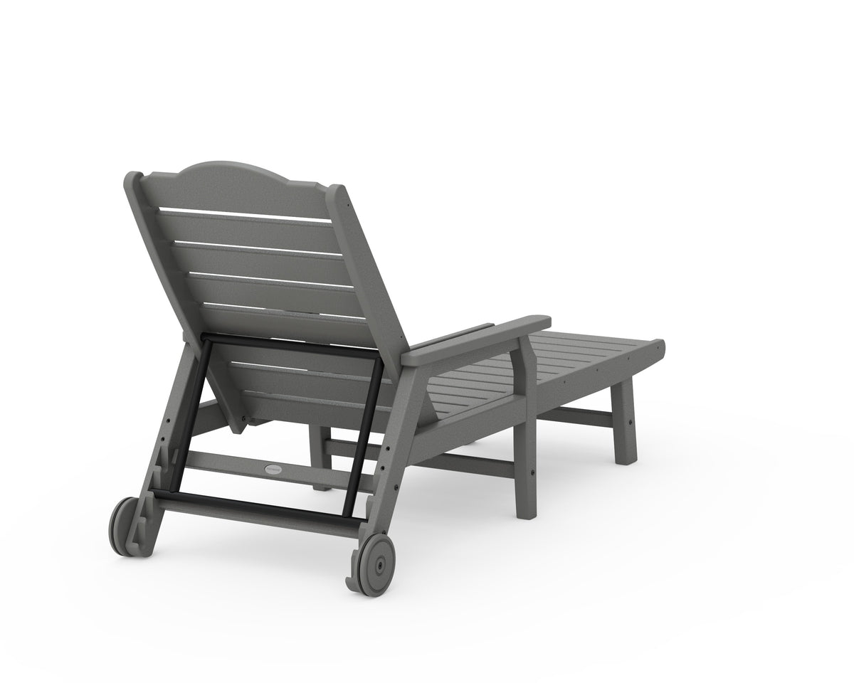 Savannah Chaise with Arms and Wheels