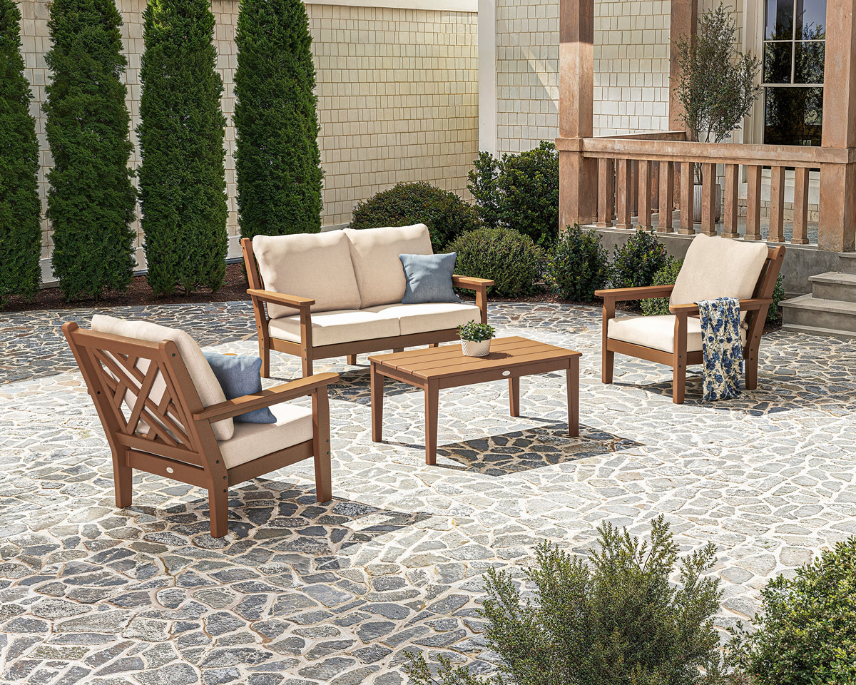 Chippendale 4-Piece Deep Seating Set with Loveseat