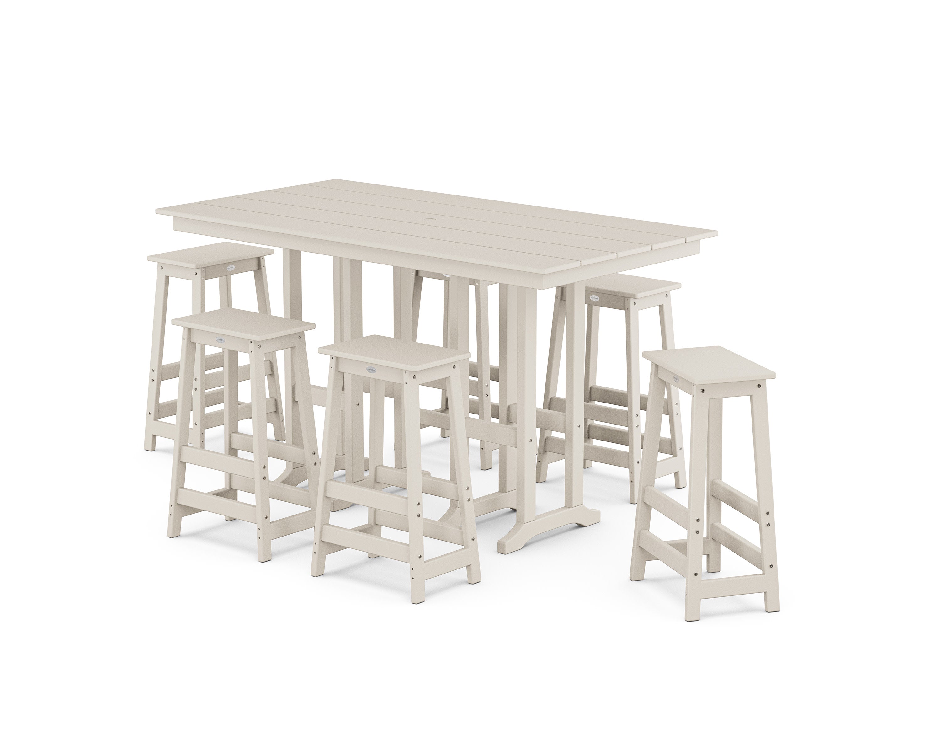 Modern Studio Bar Stool 7-Piece Set