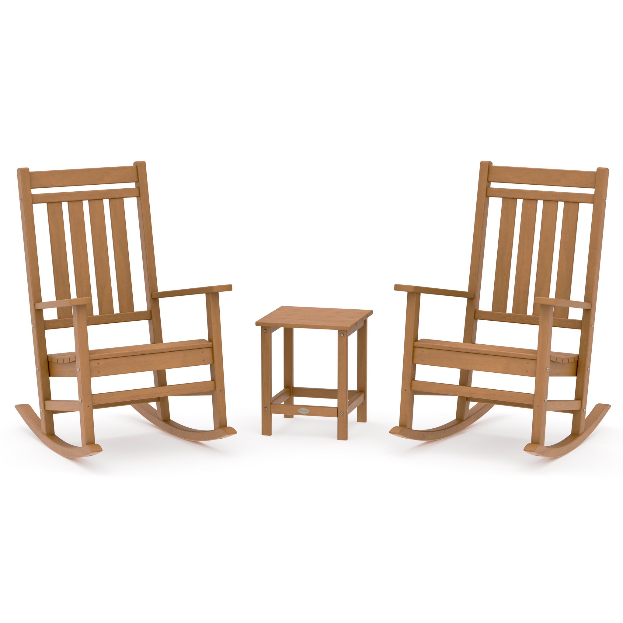 Estate 3-Piece Rocking Chair Set with Long Island 18" Side Table