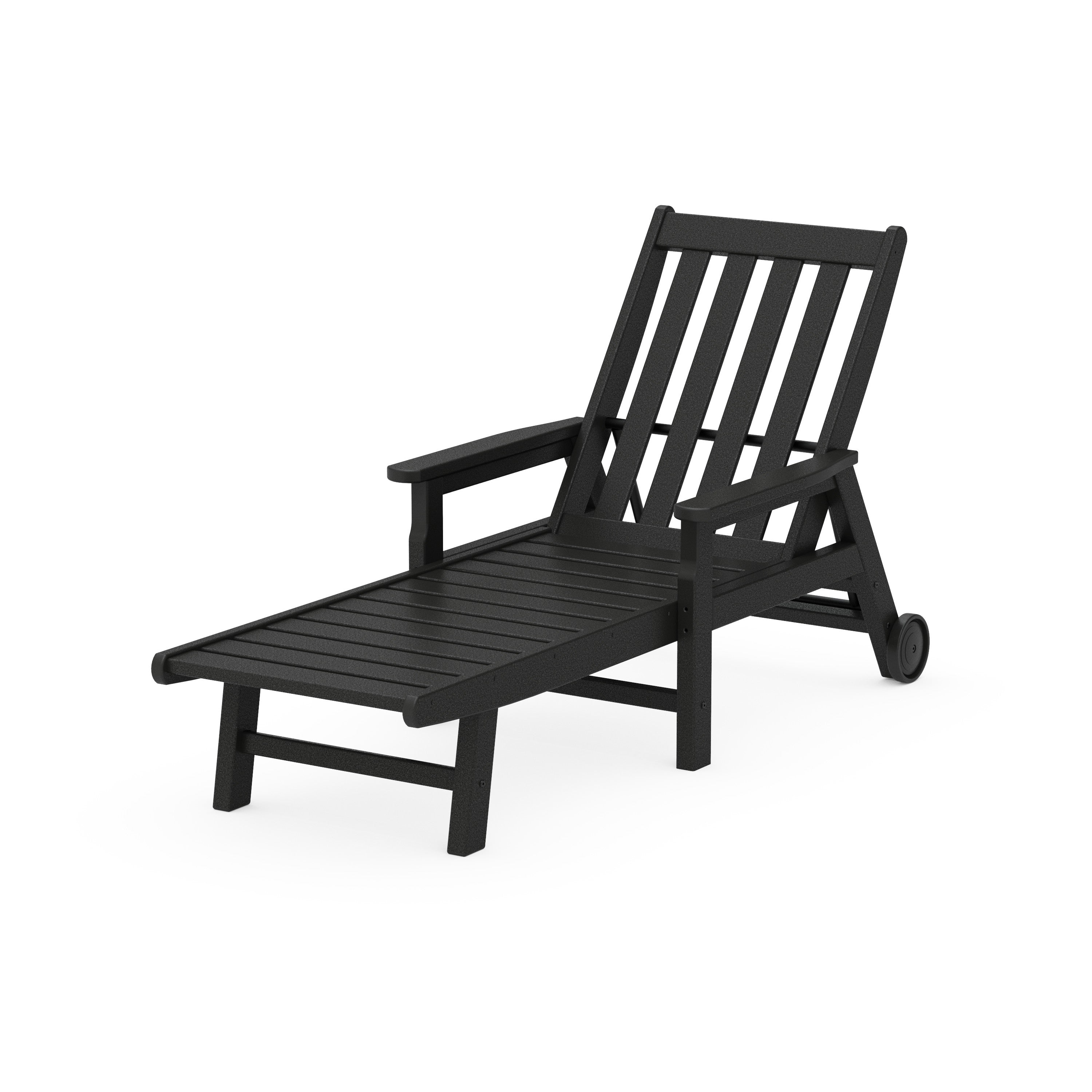 Vineyard Chaise with Arms and Wheels