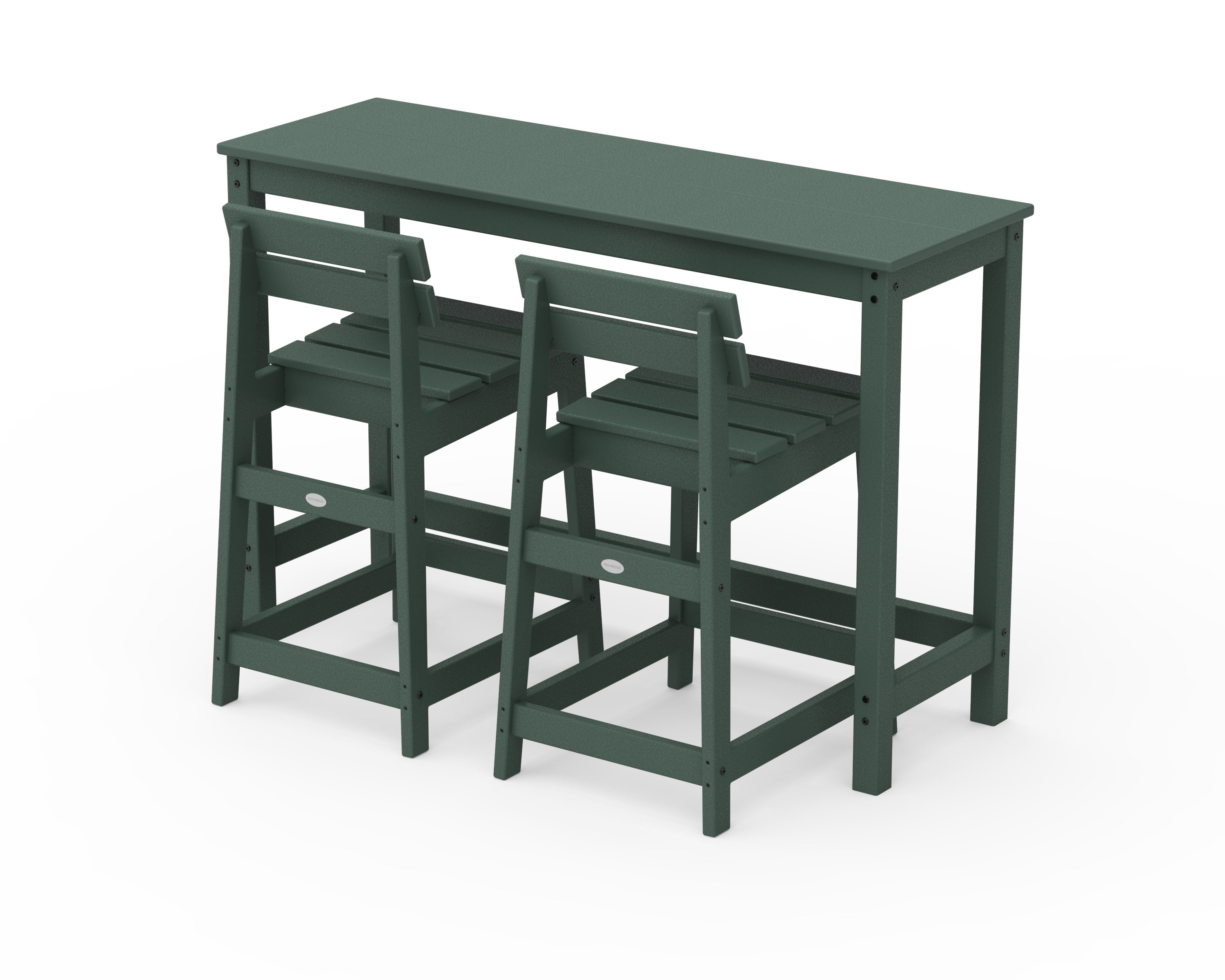 Modern Studio Plaza Lowback Counter Chair 3-Piece Balcony Set