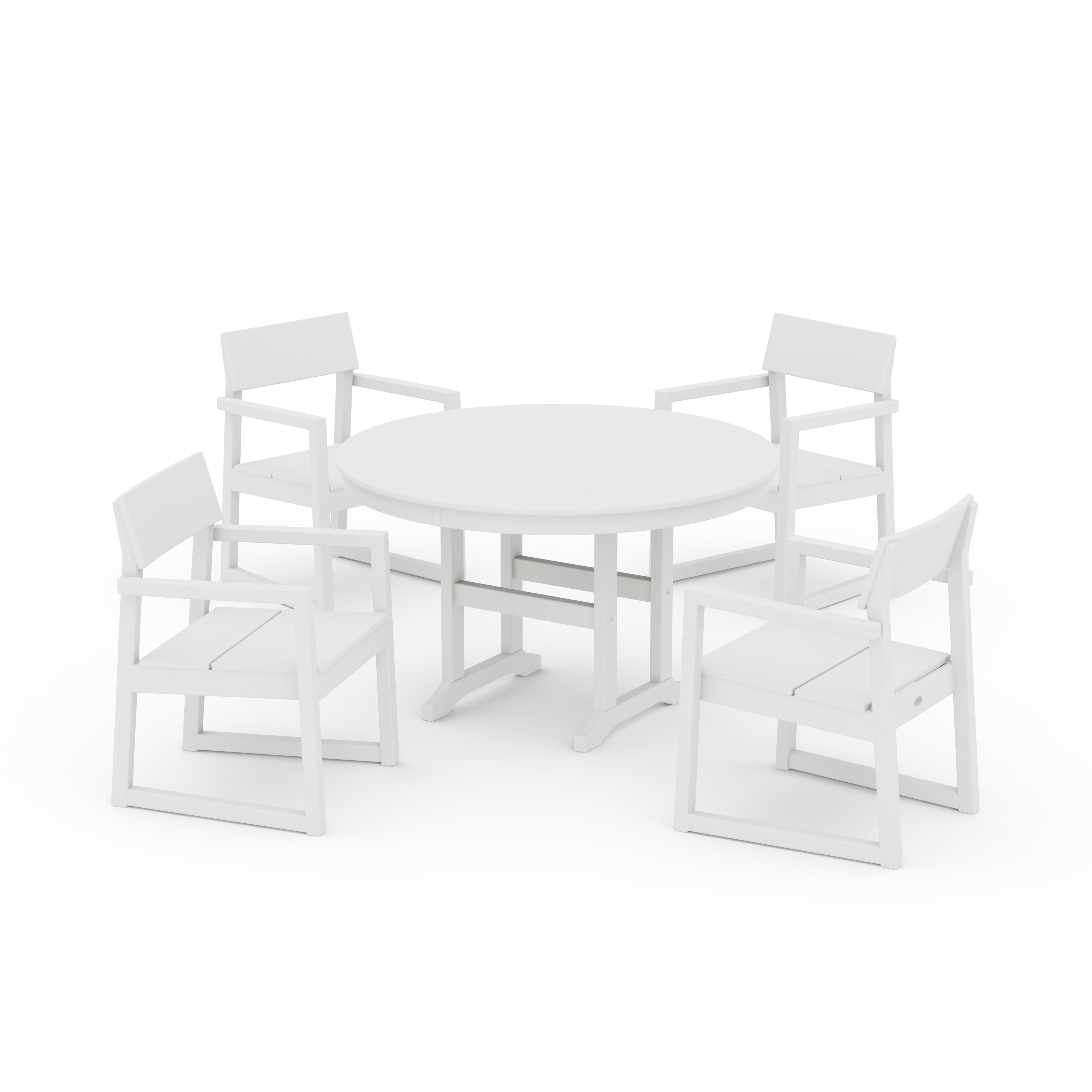 EDGE 5-Piece Round Farmhouse Dining Set