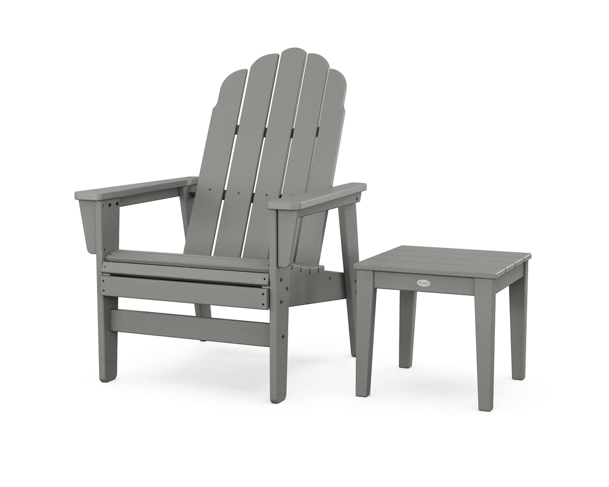 Vineyard Grand Upright Adirondack Chair with Side Table