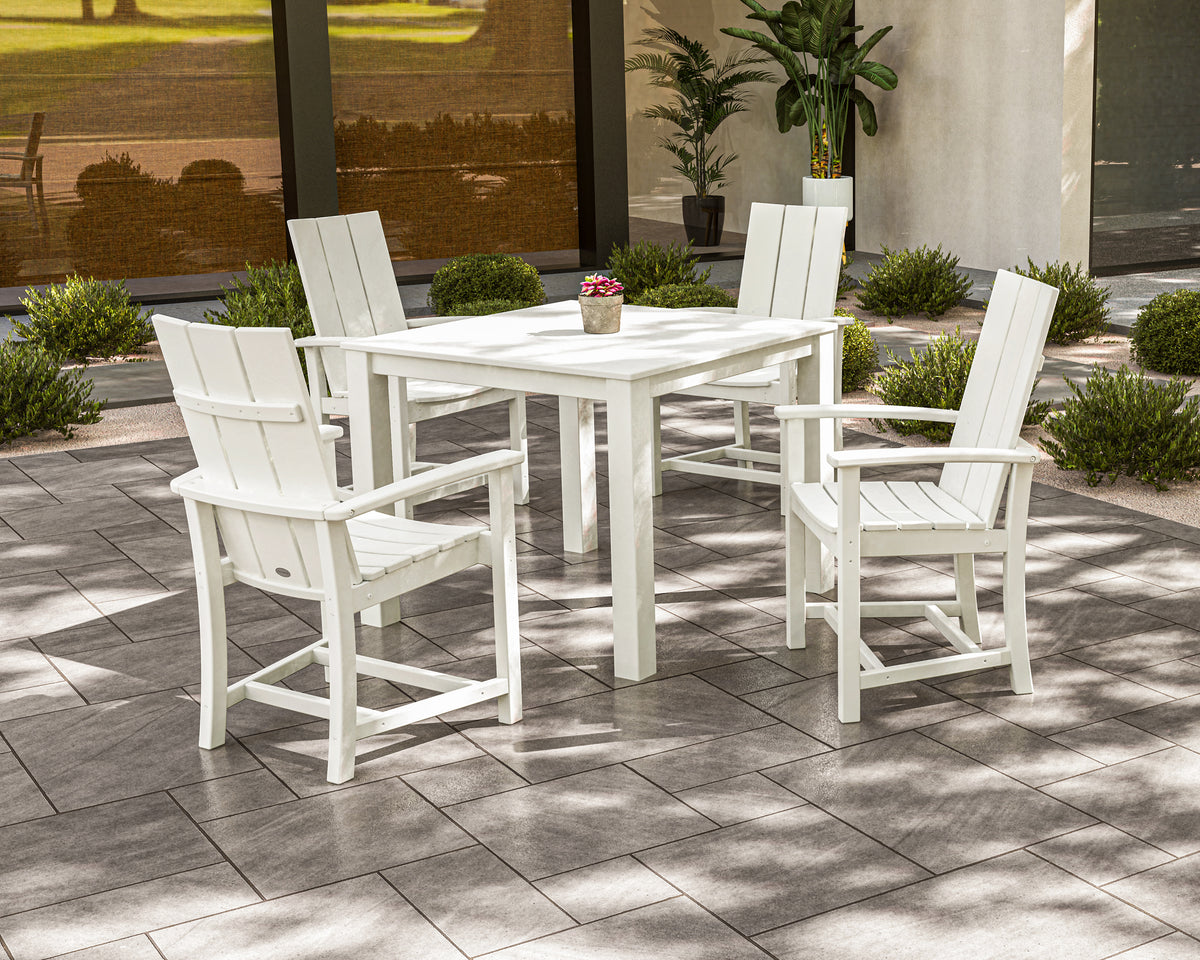 Modern Adirondack 5-Piece Parsons Dining Set
