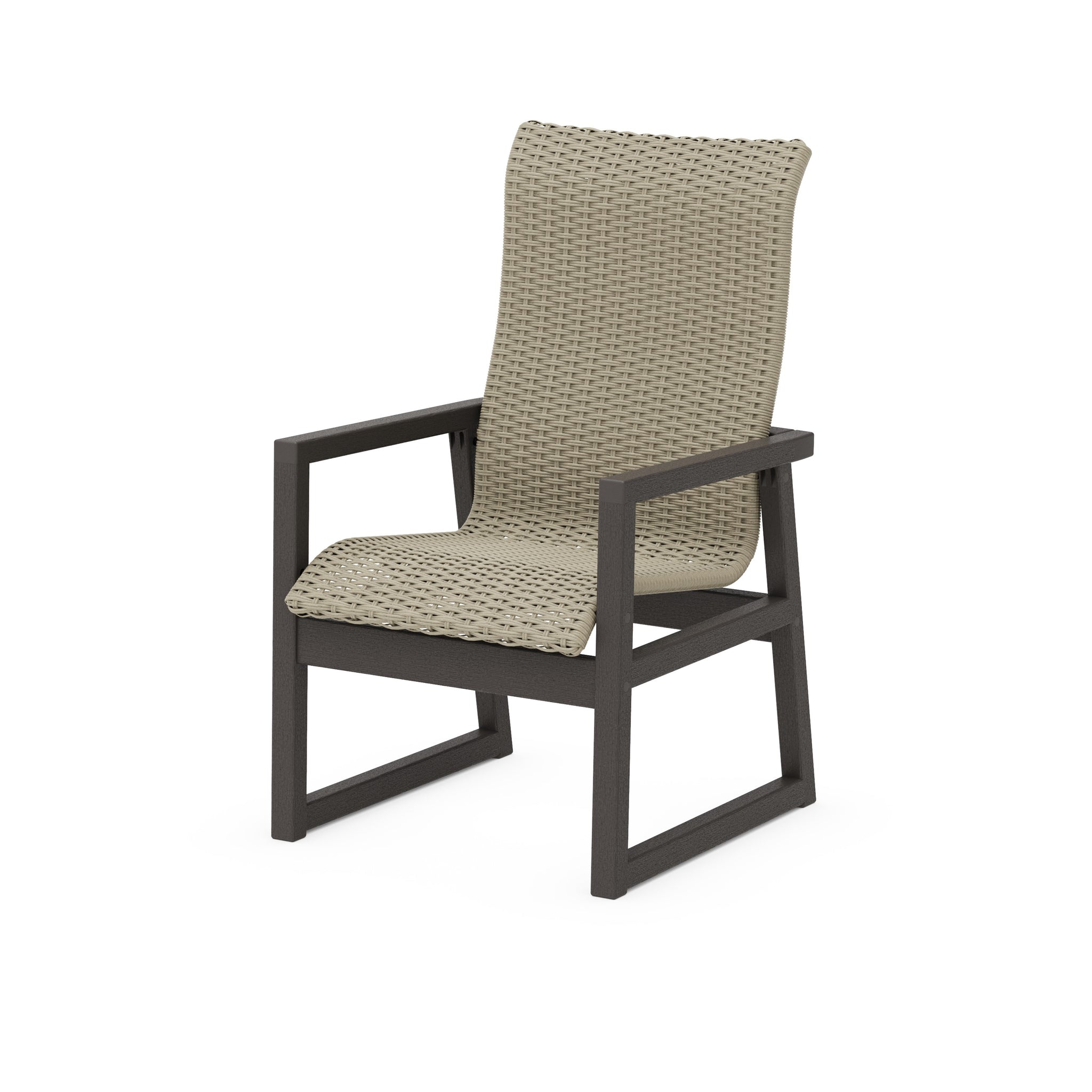 EDGE Woven High-Back Dining Arm Chair