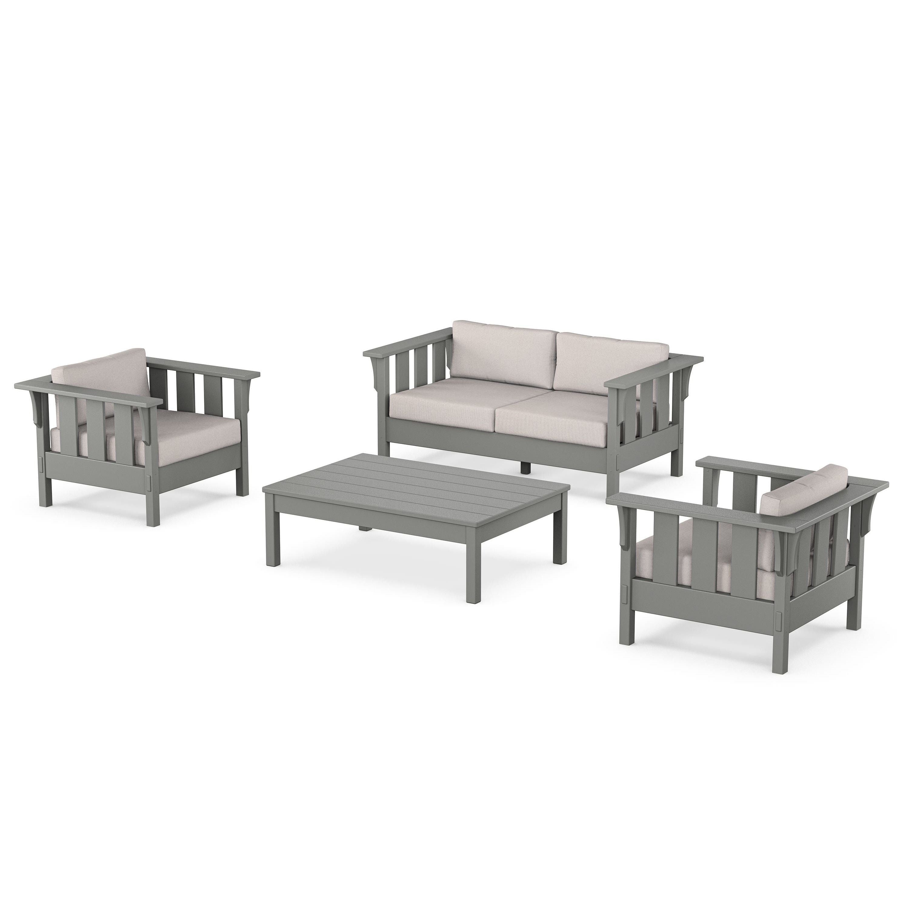 Acadia 4-Piece Deep Seating Set with Loveseat