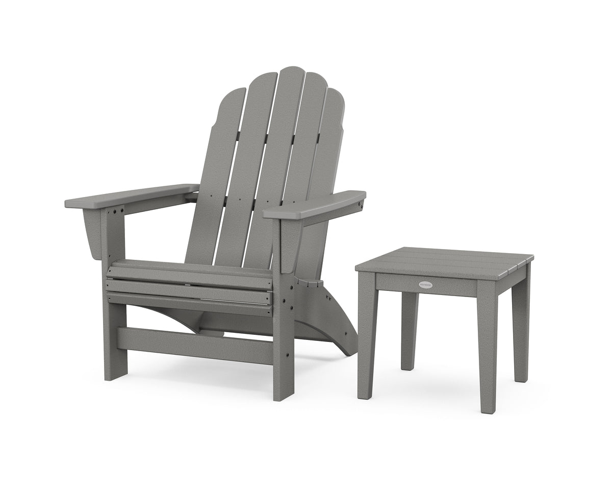 Vineyard Grand Adirondack Chair with Side Table