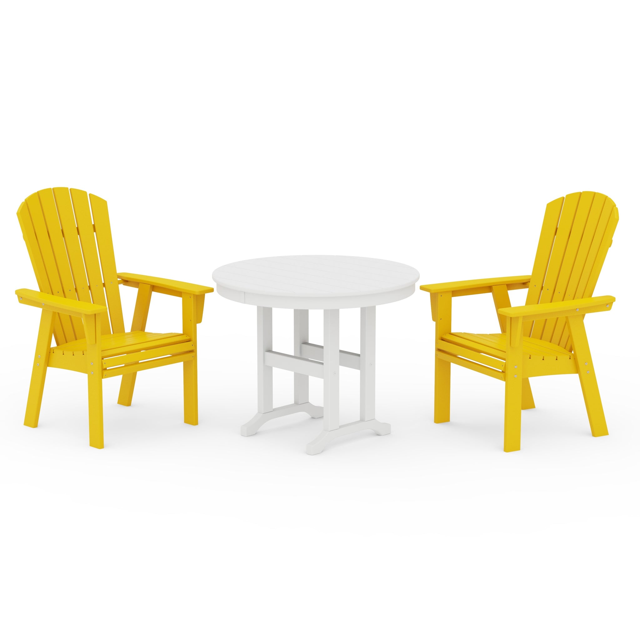 Nautical Adirondack 3-Piece Round Dining Set