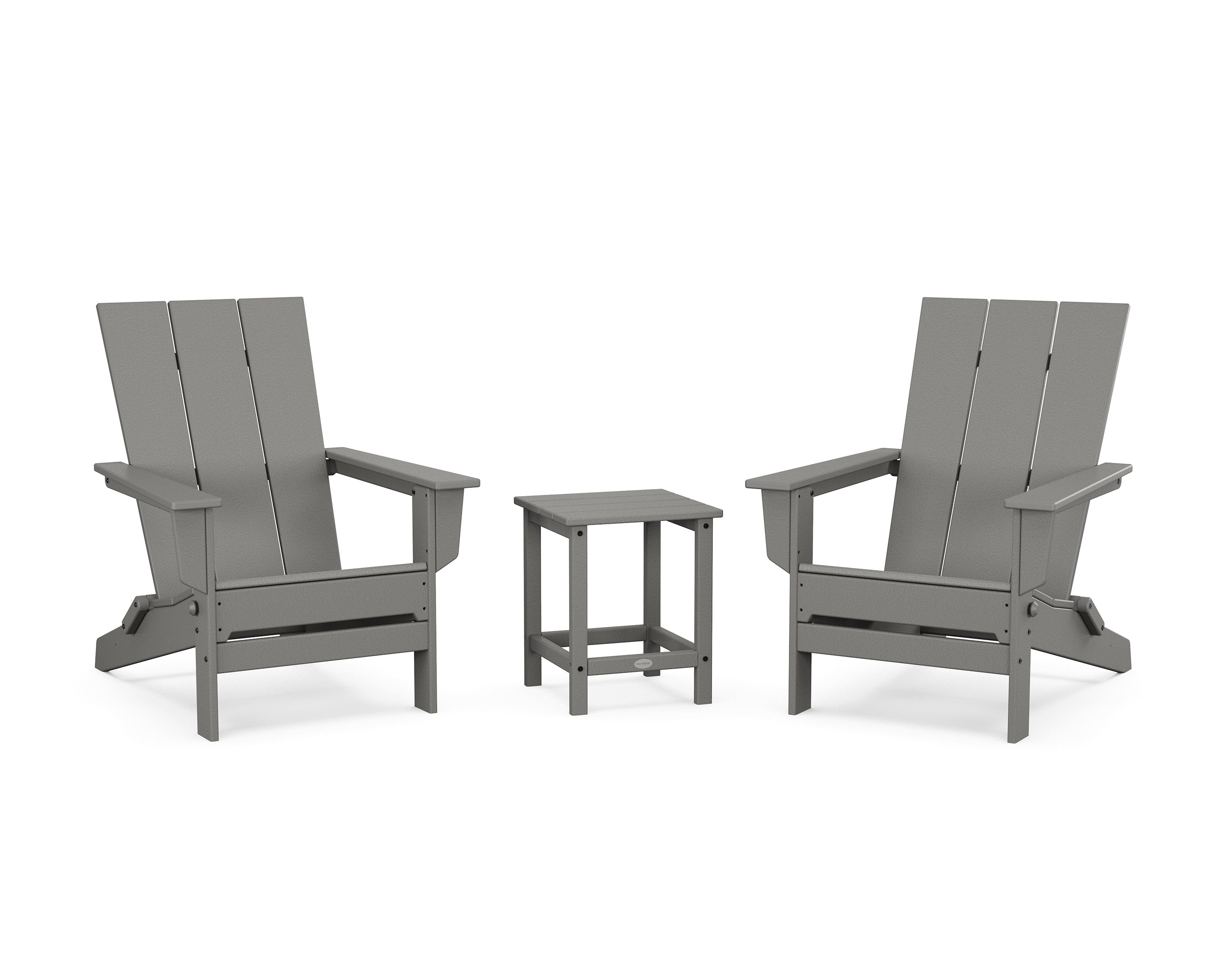 3-Piece Modern Studio Folding Adirondack Set