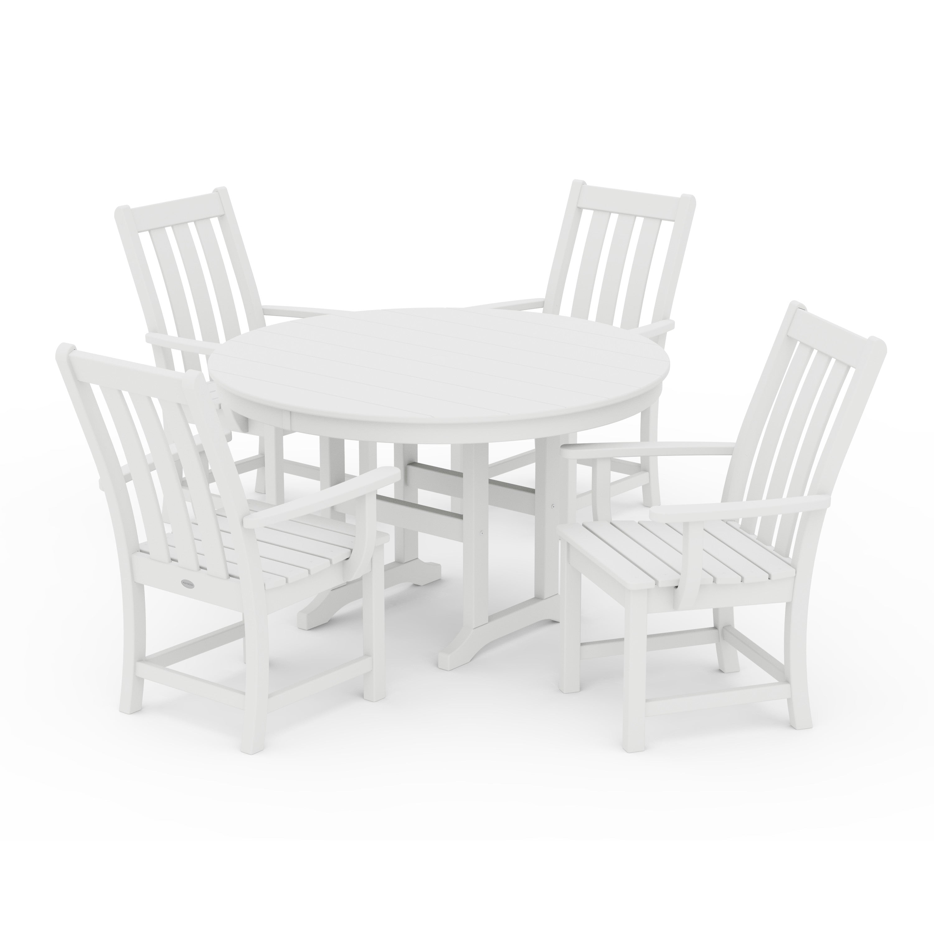 Vineyard 5-Piece Round Farmhouse Dining Set