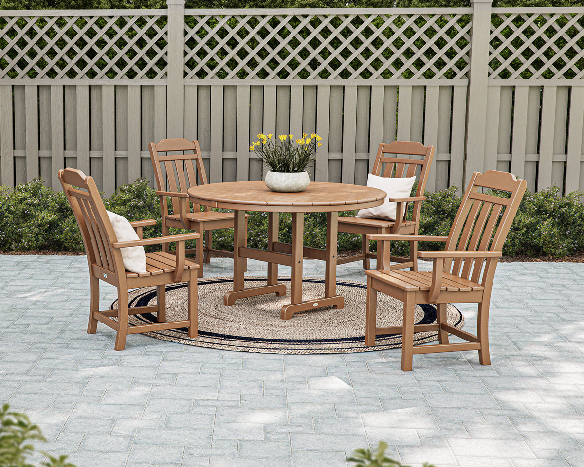 Cottage 5-Piece Round Farmhouse Dining Set