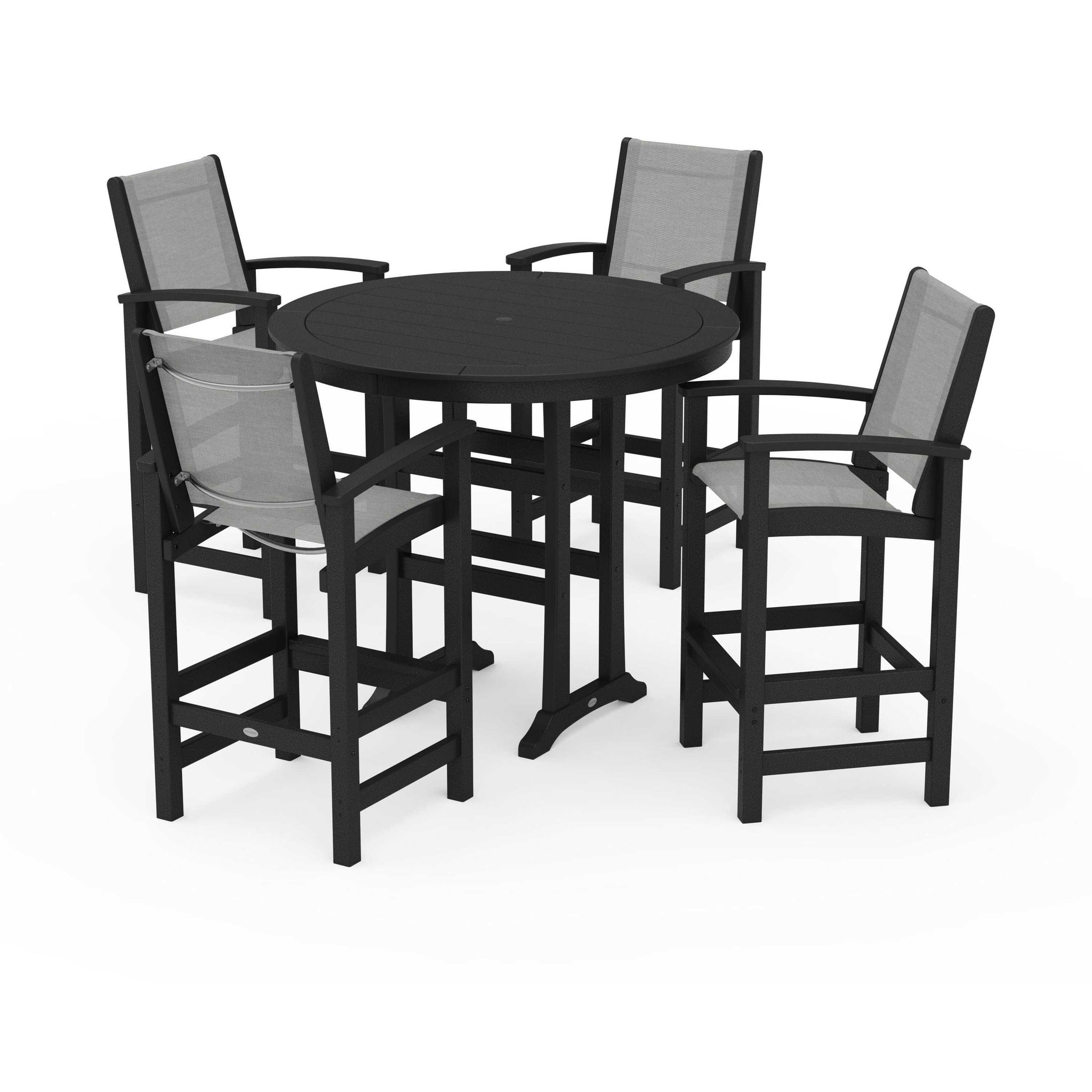 Coastal 5-Piece Nautical Trestle Bar Set