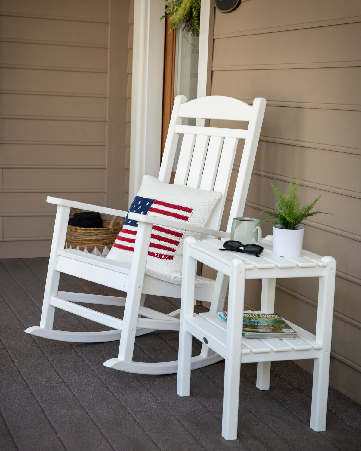 Two Shelf Side Table
