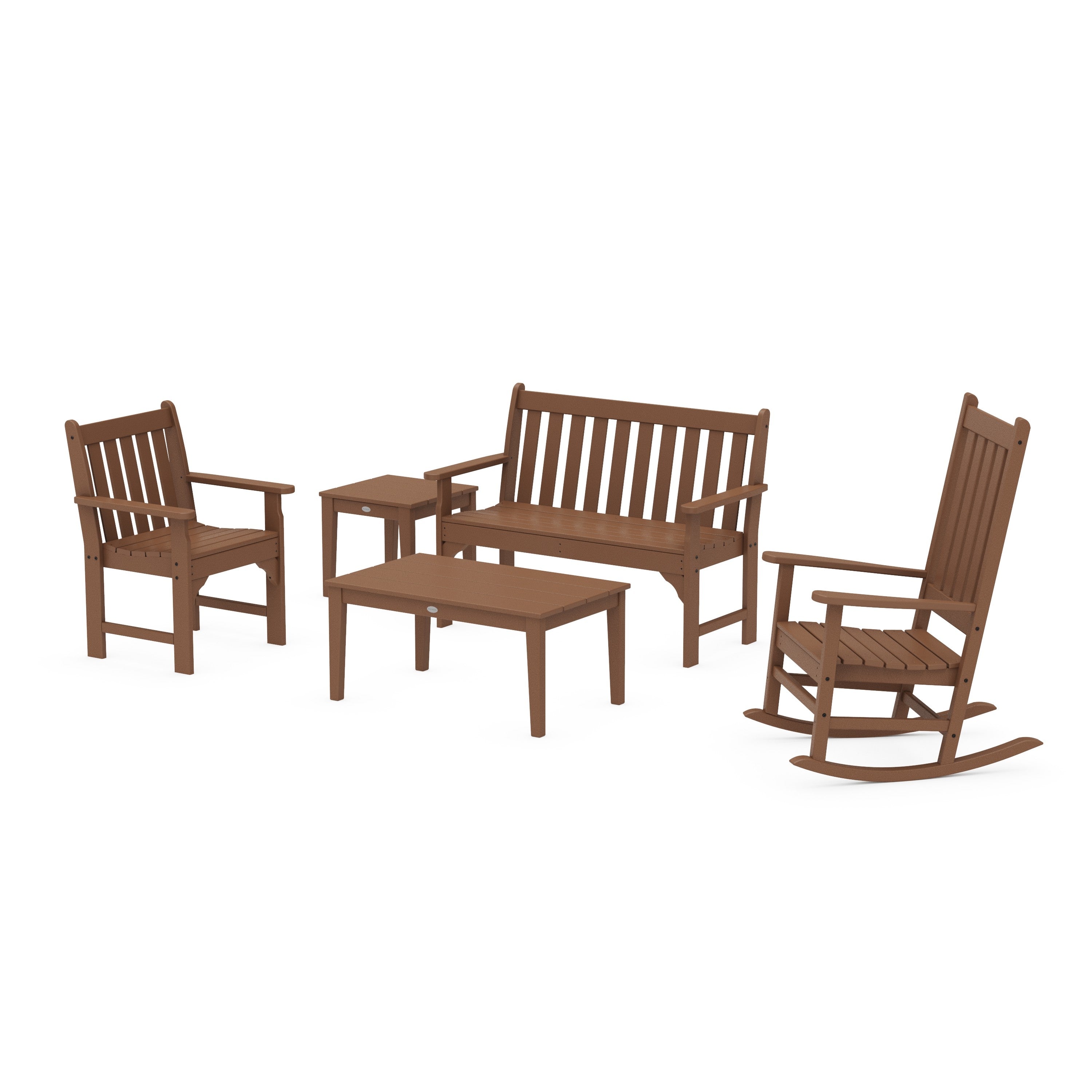 Vineyard 5-Piece Bench & Rocking Chair Set