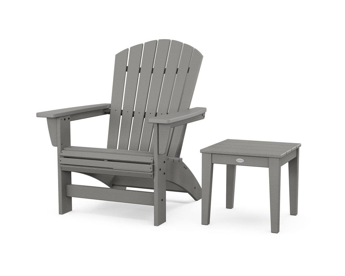 Nautical Grand Adirondack Chair with Side Table