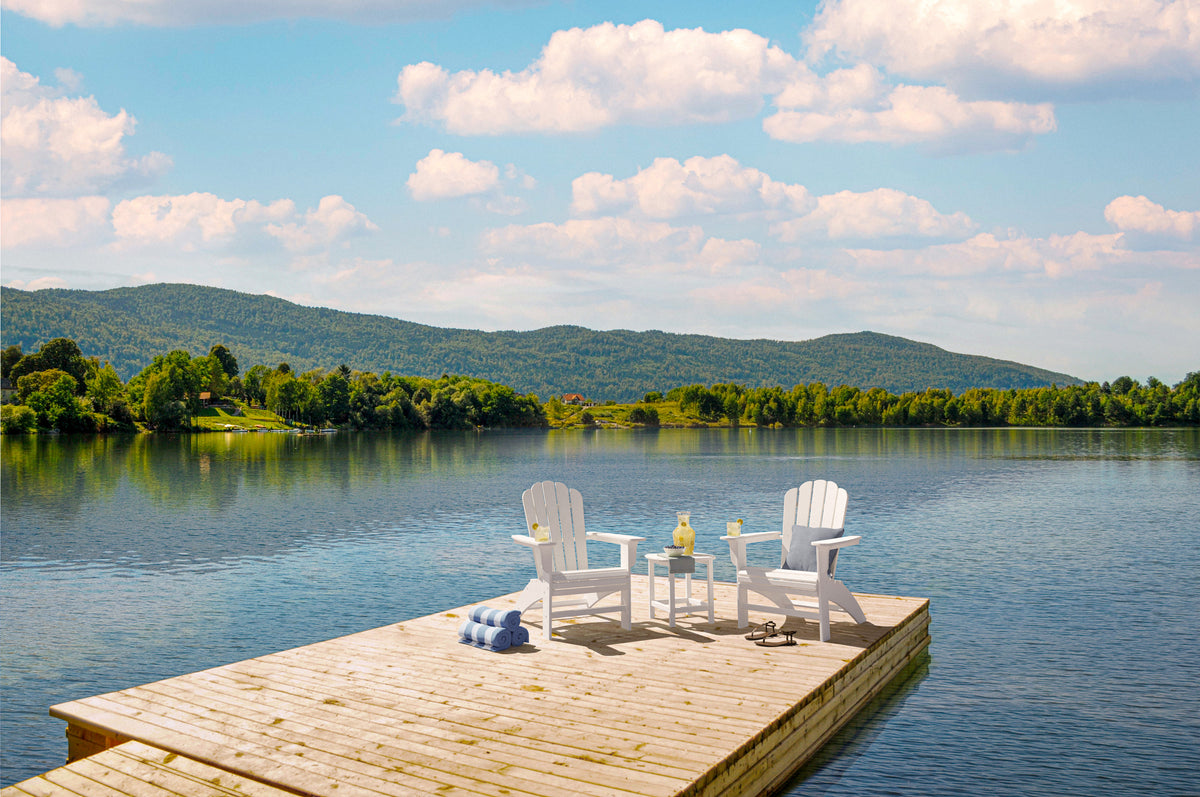 Cottage Curveback Adirondack Chair 3-Piece Set
