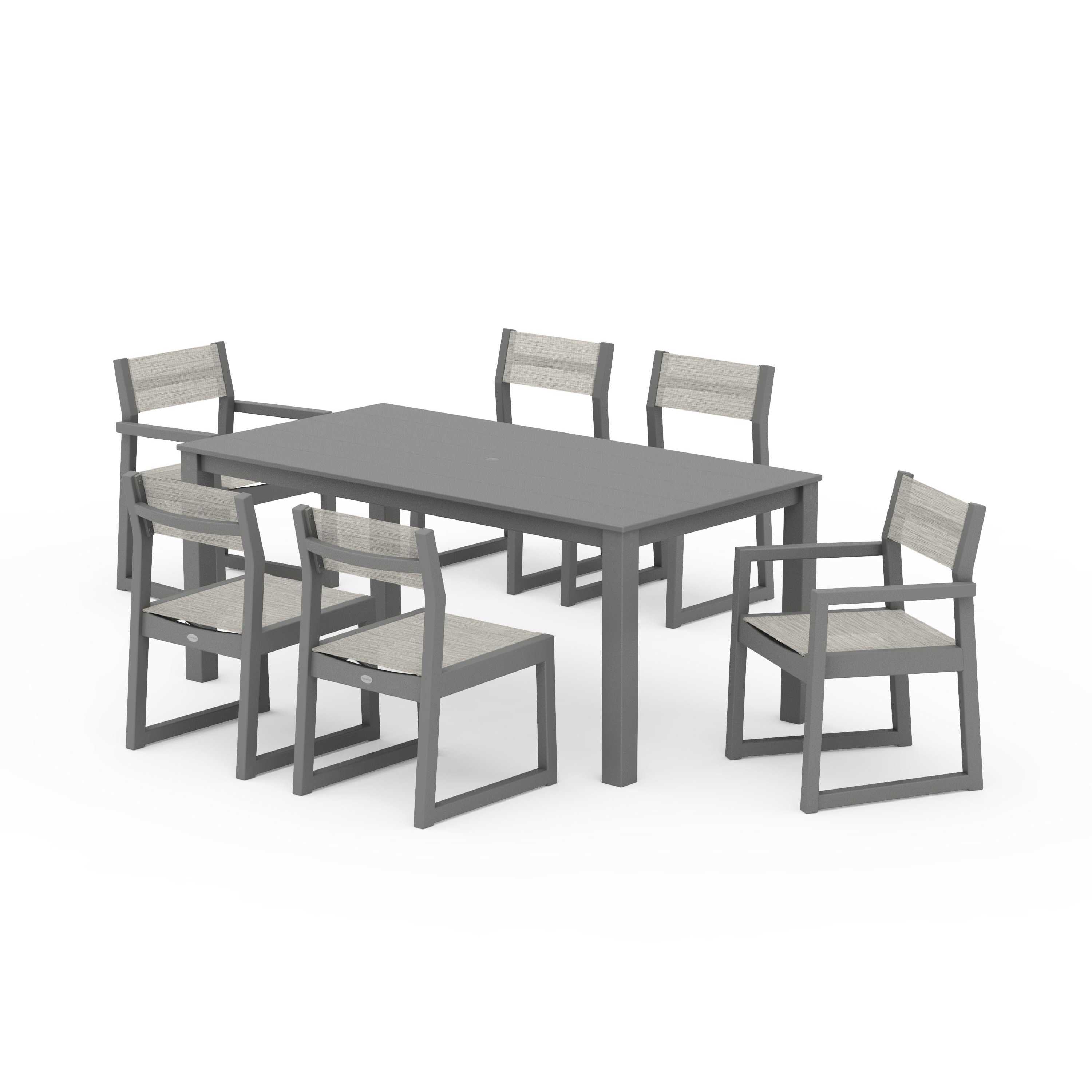 EDGE Sling 7-Piece Parsons Dining Set