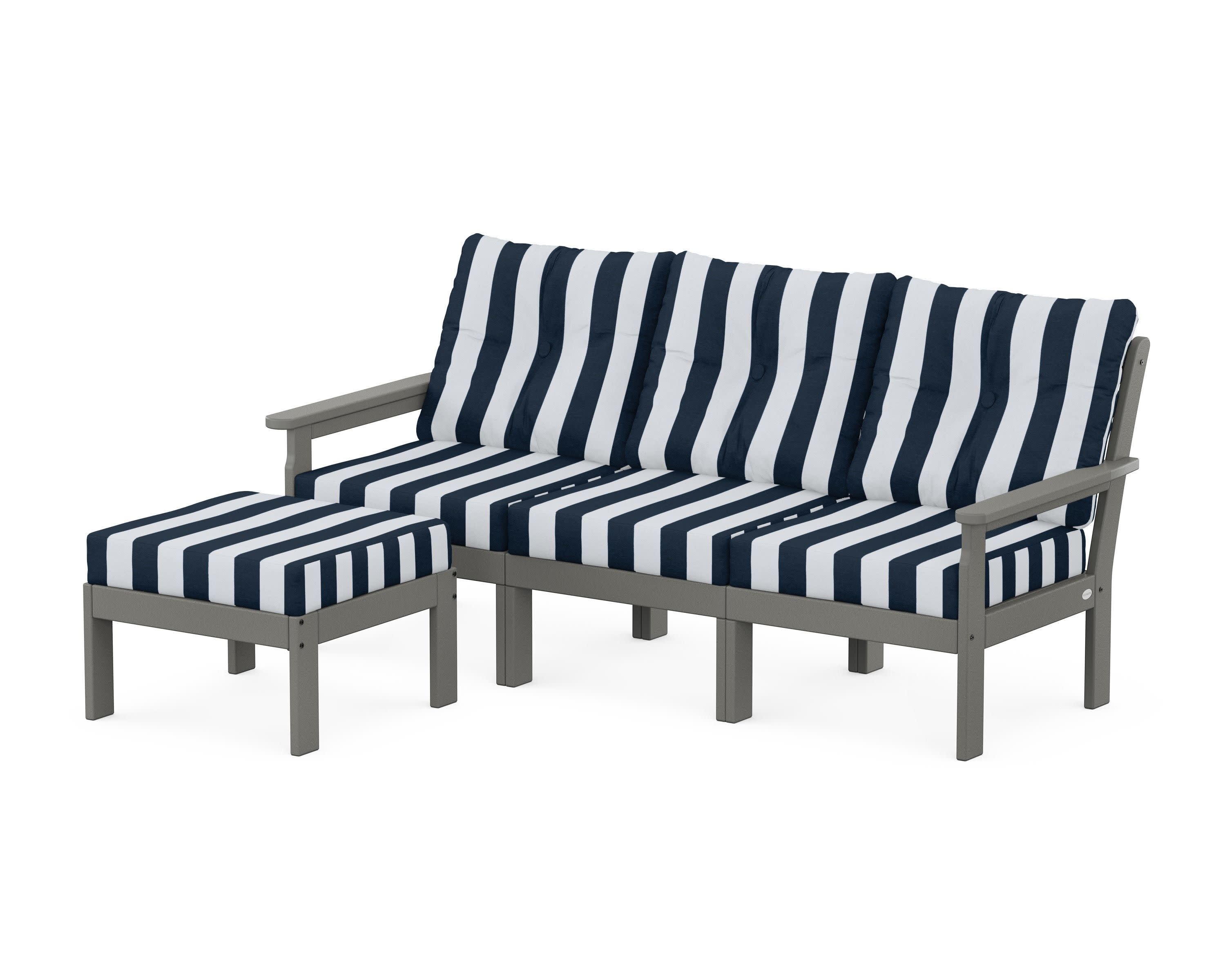 Vineyard 4-Piece Sectional with Ottoman
