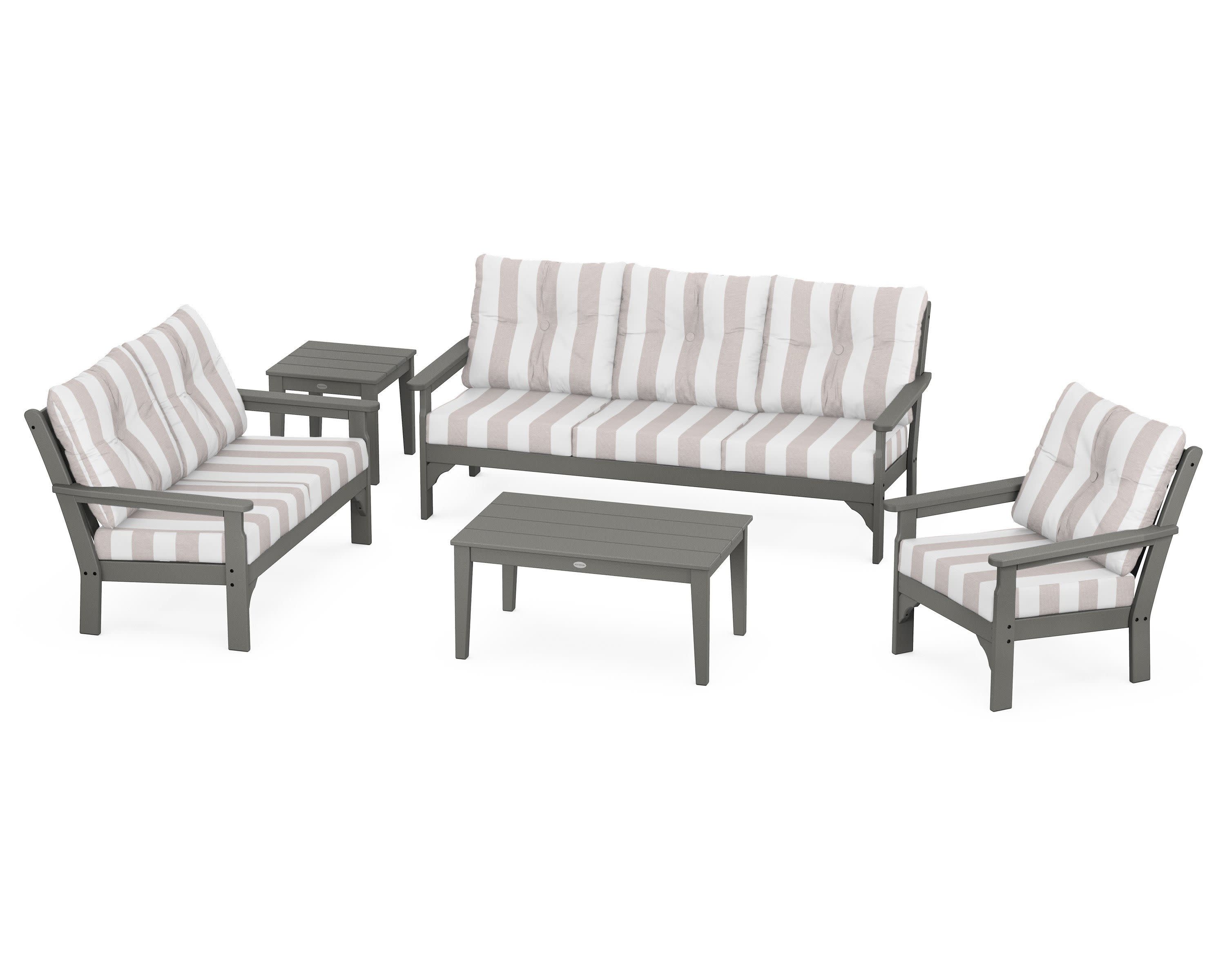 Vineyard 5 Piece Deep Seating Set