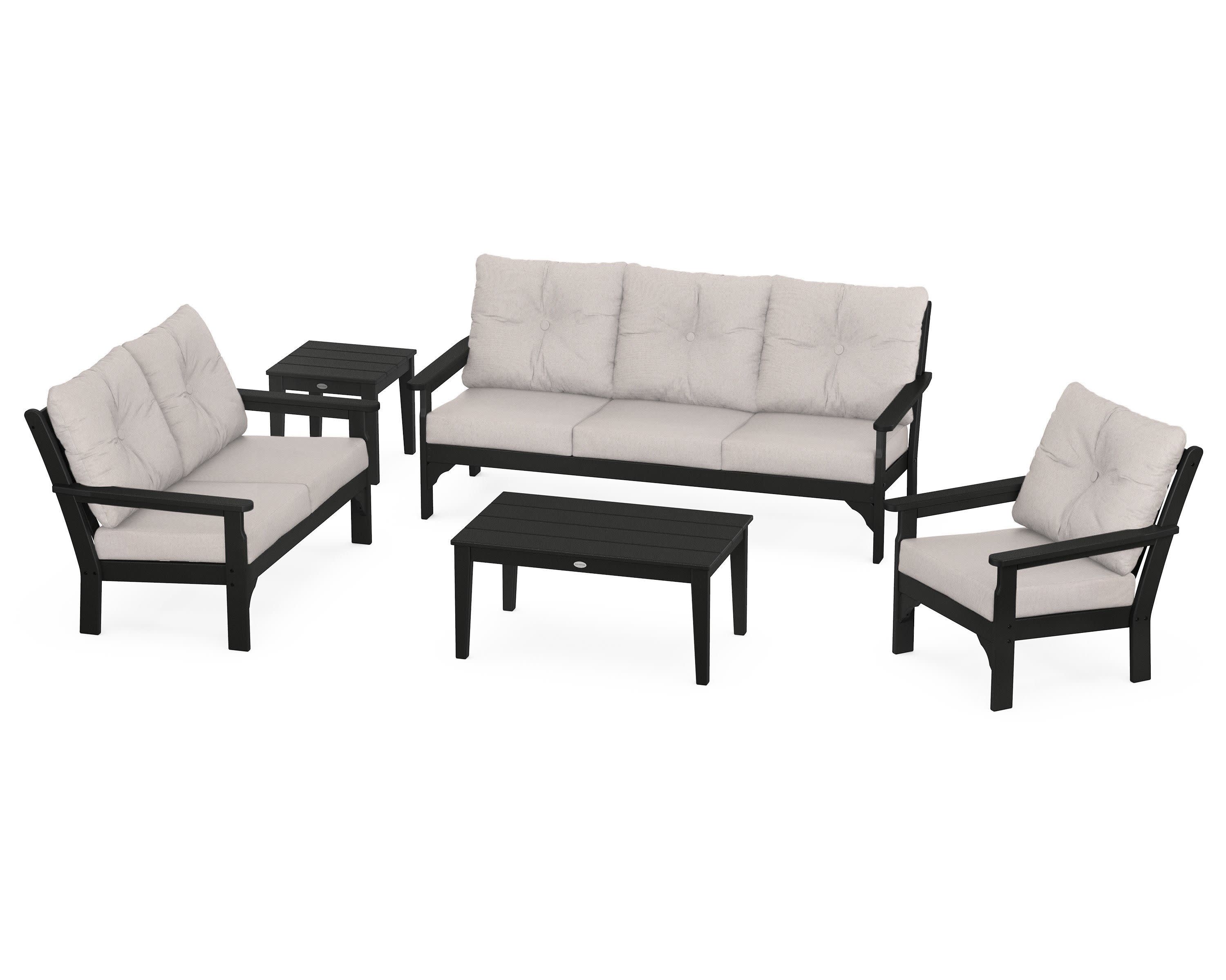 Vineyard 5 Piece Deep Seating Set
